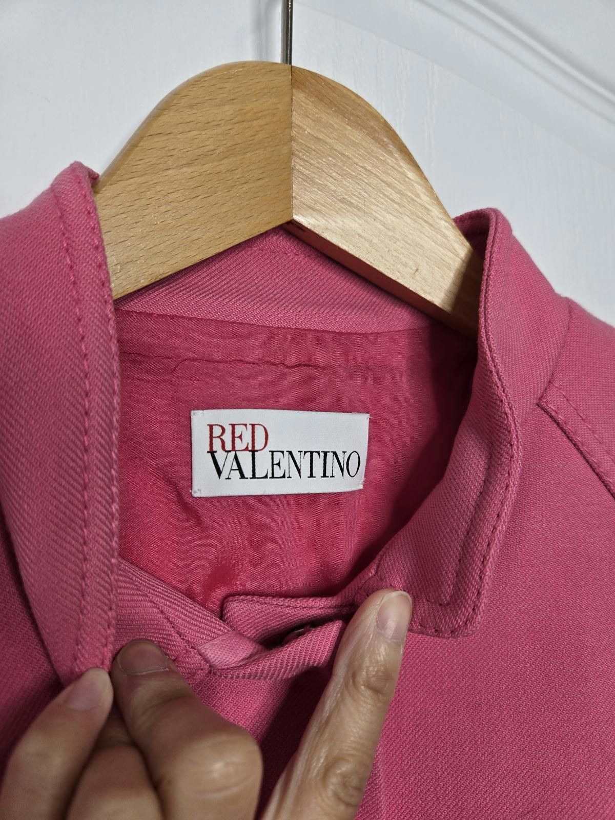 Designer RED VALENTINO Jacket Women's Small Pink Crop Blazer Jacket Size S / US 4 / IT 40 - 4 Thumbnail