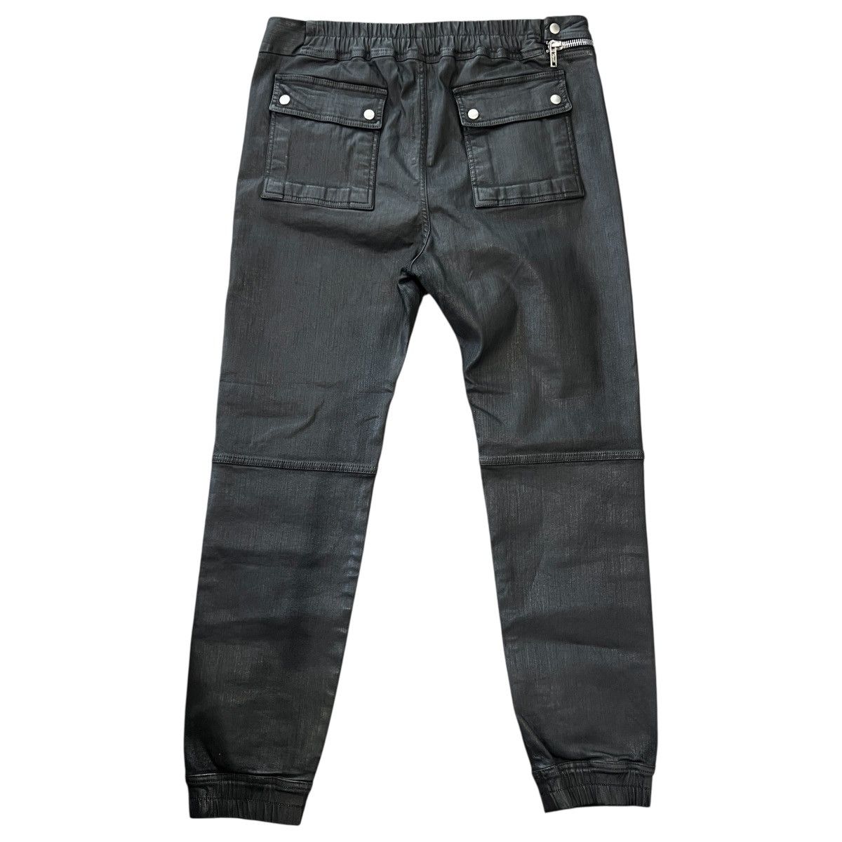 Rick Owens Drkshdw RICK OWENS DRKSHDW 2019AW Black Wax Air Cut Jogger Size US 31 - 10 Thumbnail