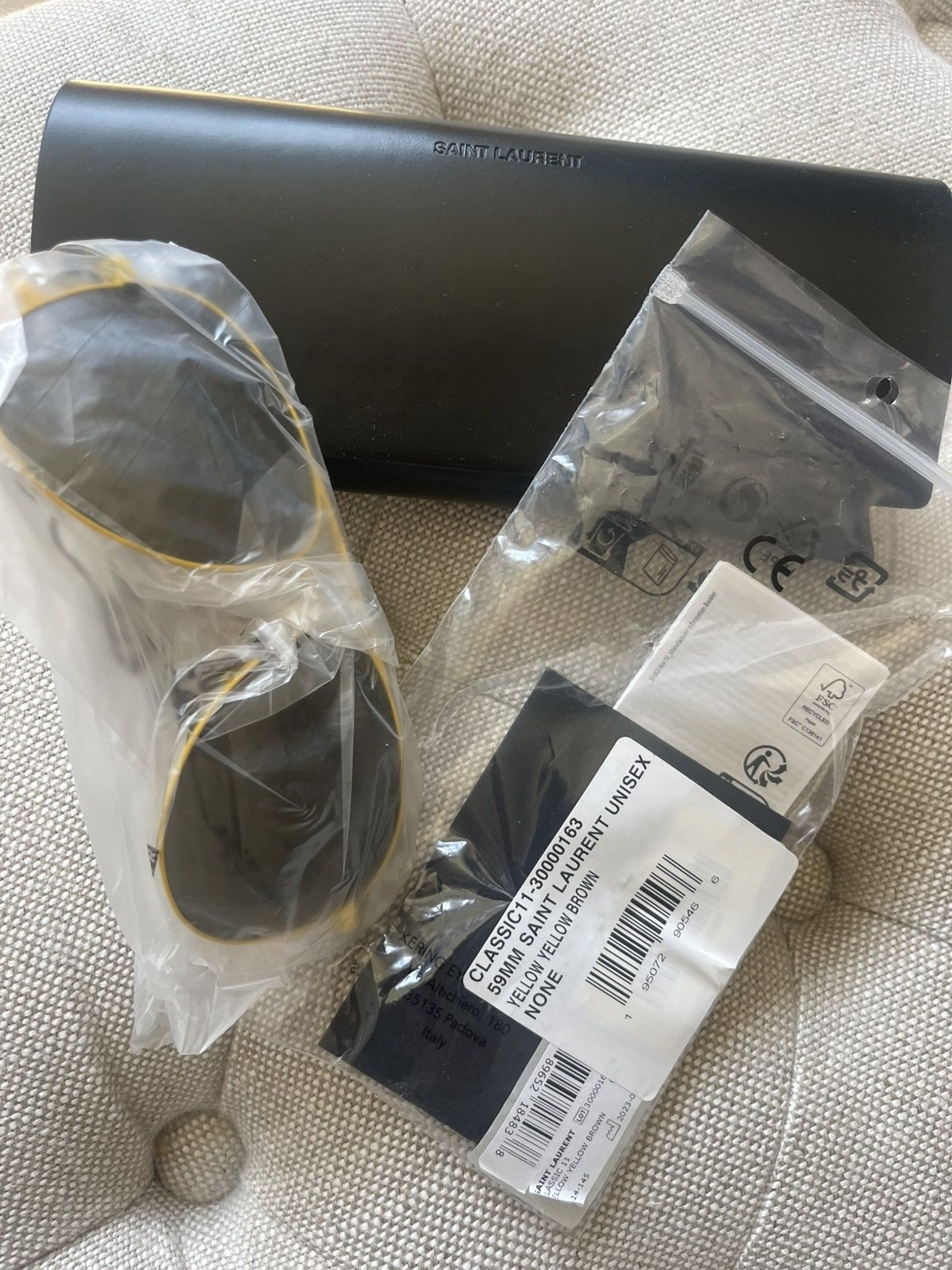 Saint Laurent Paris Saint Laurent Sunglasses aviator yellow NWT Size ONE SIZE - 6 Thumbnail