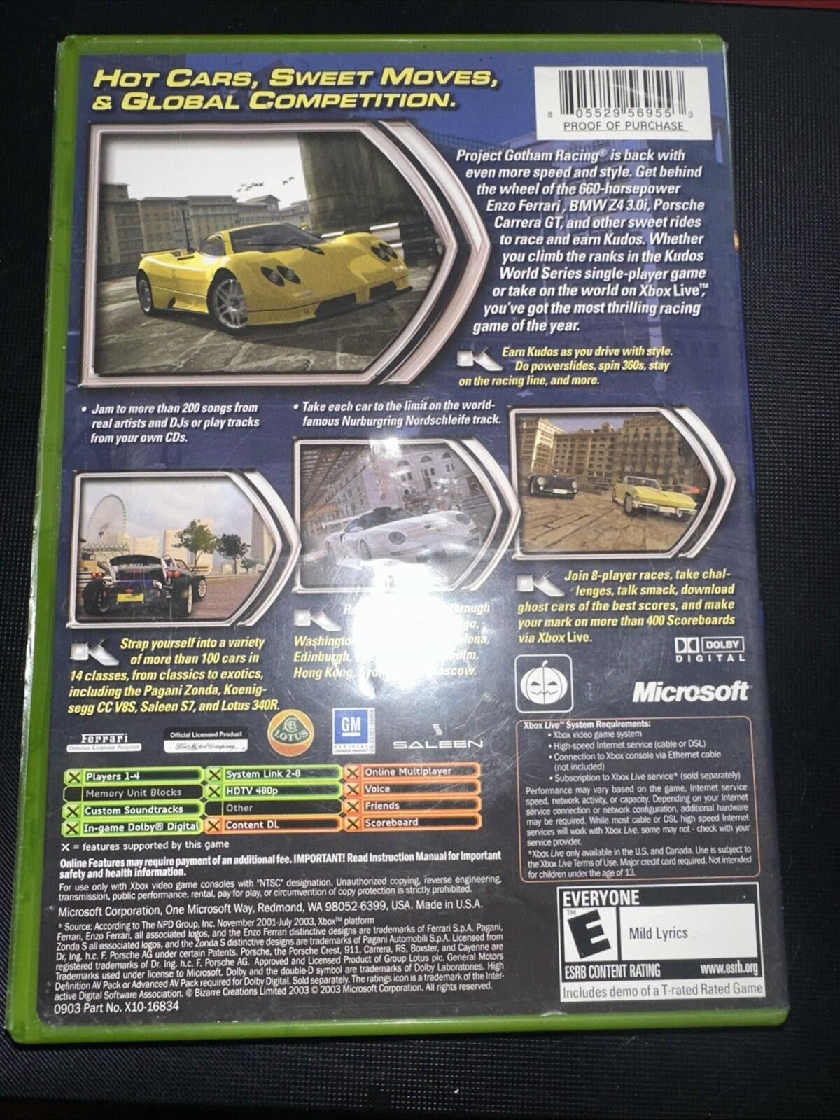 Other Project Gotham Racing 2 (Original Xbox) No Manual Size ONE SIZE - 5 Thumbnail
