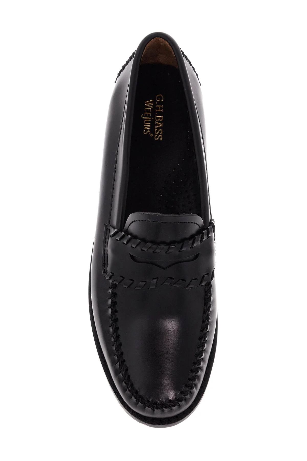 G.H. Bass & Co. o1s22i1n1024 Weejuns Lola Whipstitch Loafers in Black Size US 9.5 / IT 39.5 - 2 Thumbnail