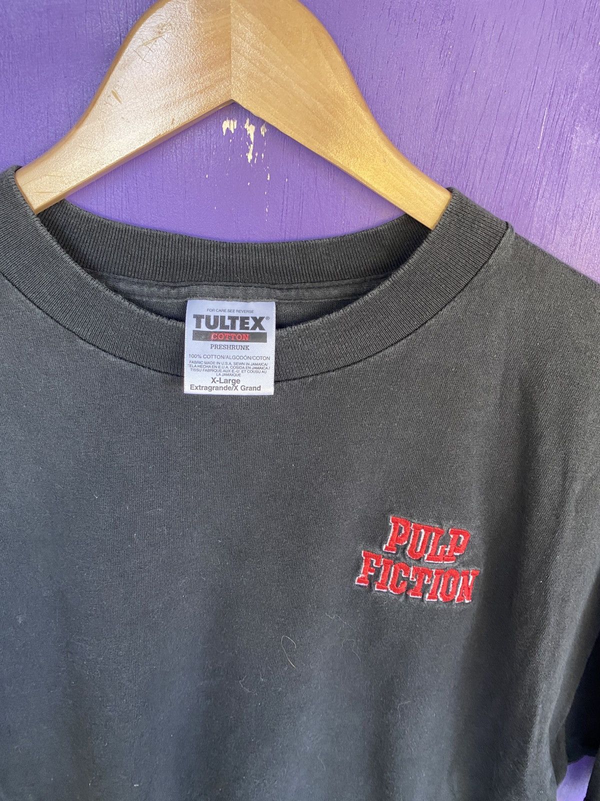 Other Vintage 90s Pulp fiction embroidered mullet tee Size US XL / EU 56 / 4 - 4 Thumbnail