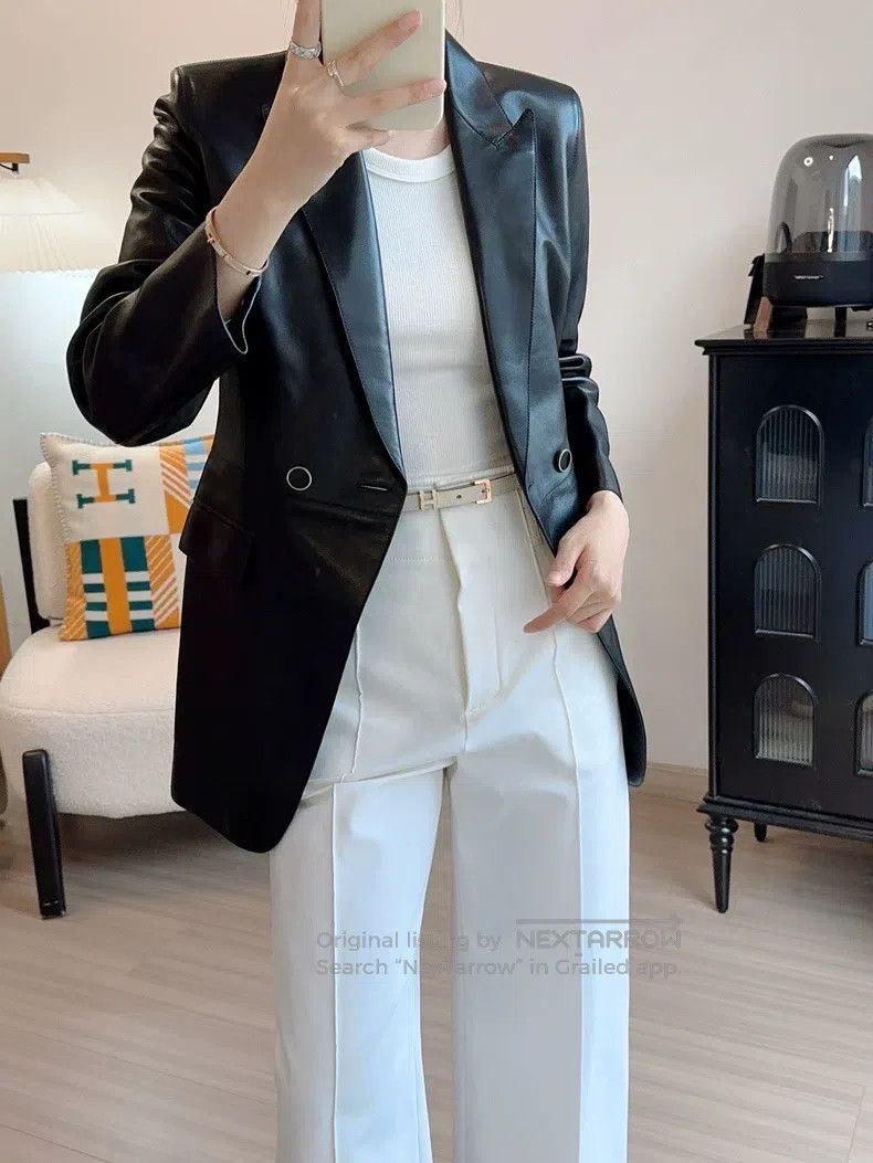 Hermes Hermes Black leather jacket Size XXS / US 00 / IT 34 - 6 Thumbnail