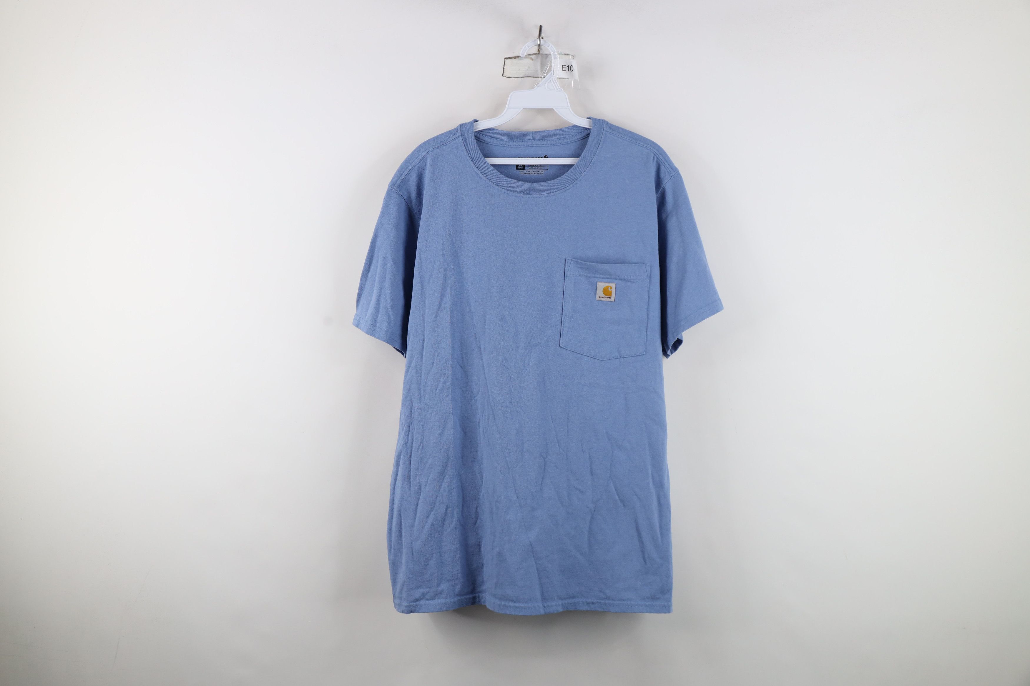 Carhartt Vintage Carhartt Spell Out Short Sleeve Pocket T-Shirt Blue Size XL / US 12-14 / IT 48-50 - 1 Thumbnail