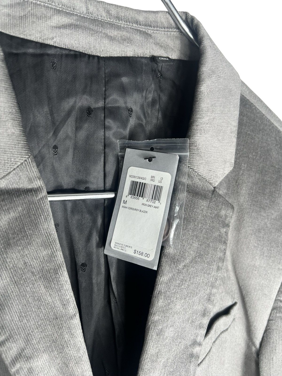 Guess Guess “Dean” Blazer Jacket NWT Grey Size 38S - 3 Thumbnail