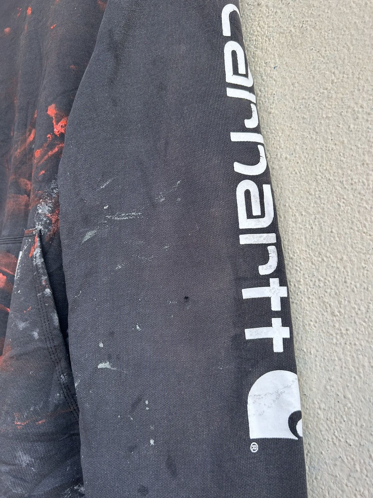 Carhartt × Vintage Carhartt Paints Splattered Pull Over Hoodie Size US L / EU 52-54 / 3 - 6 Thumbnail