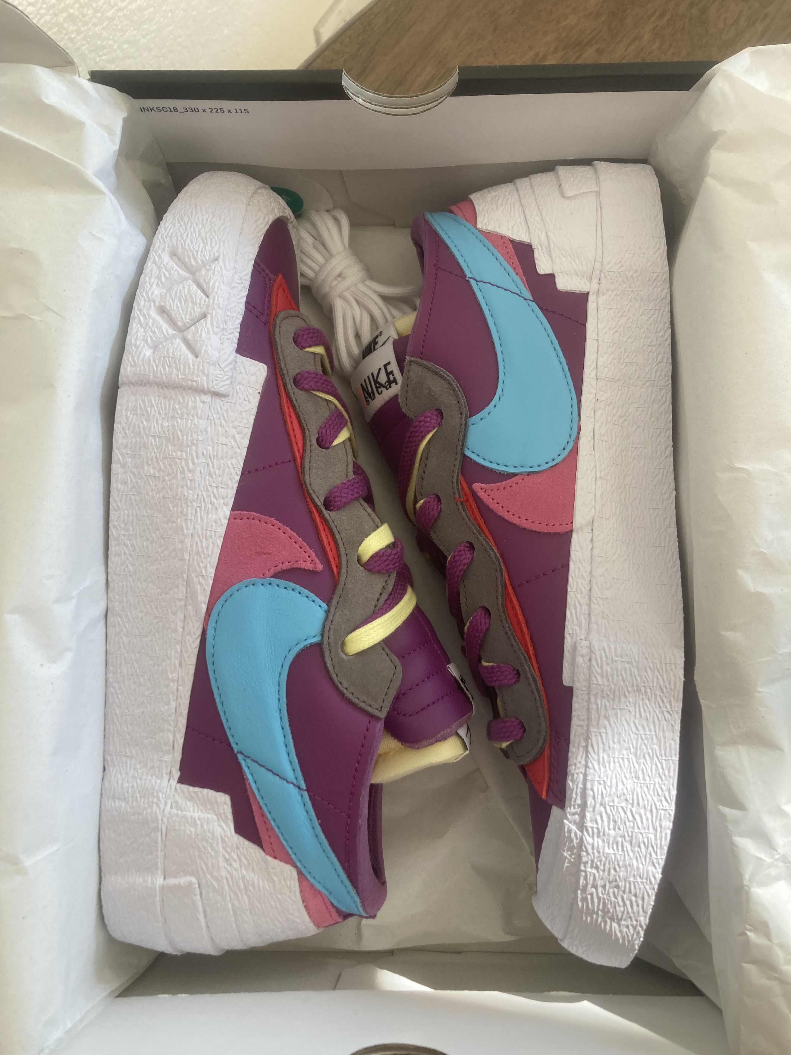 Kaws × Nike × Sacai Nike Blazer Low sacai KAWS Purple Dusk Size US 11 / EU 44 - 1 Thumbnail