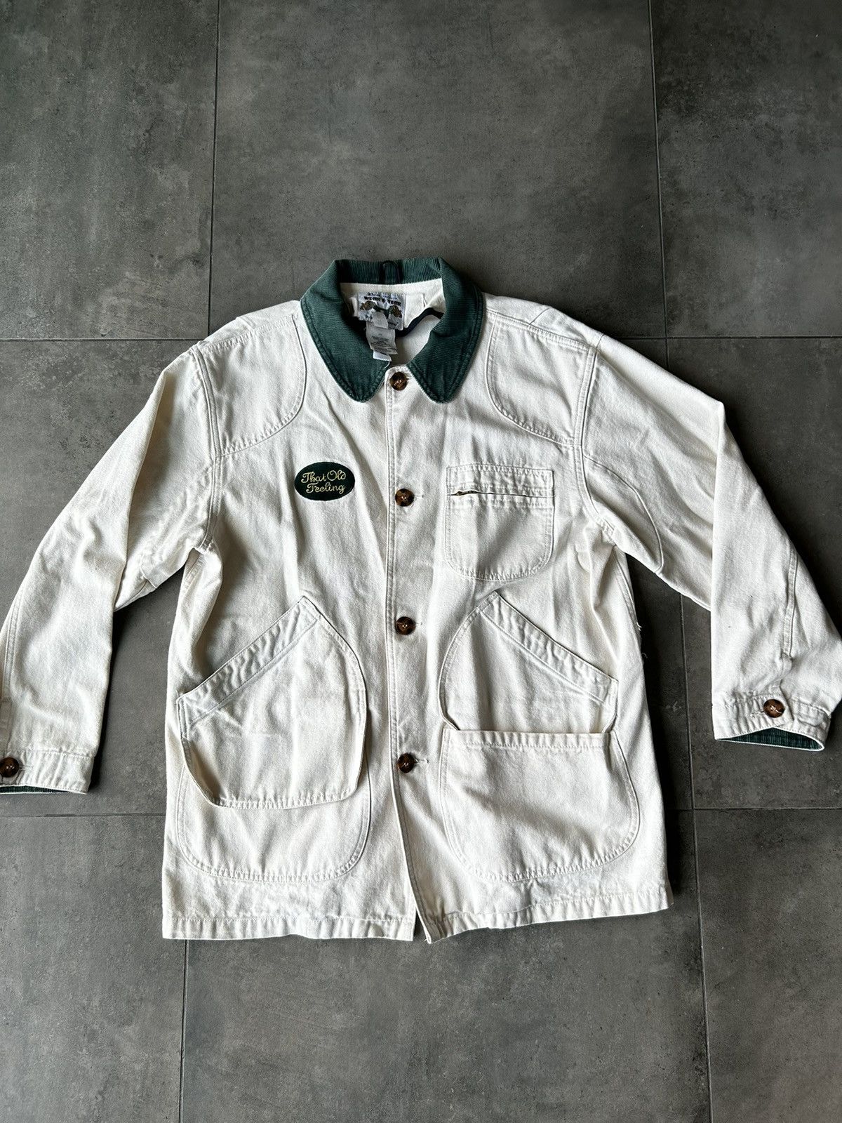 image of Movie Chore Coat- That Old Feeling 1997- in White, Men's (Size Medium)