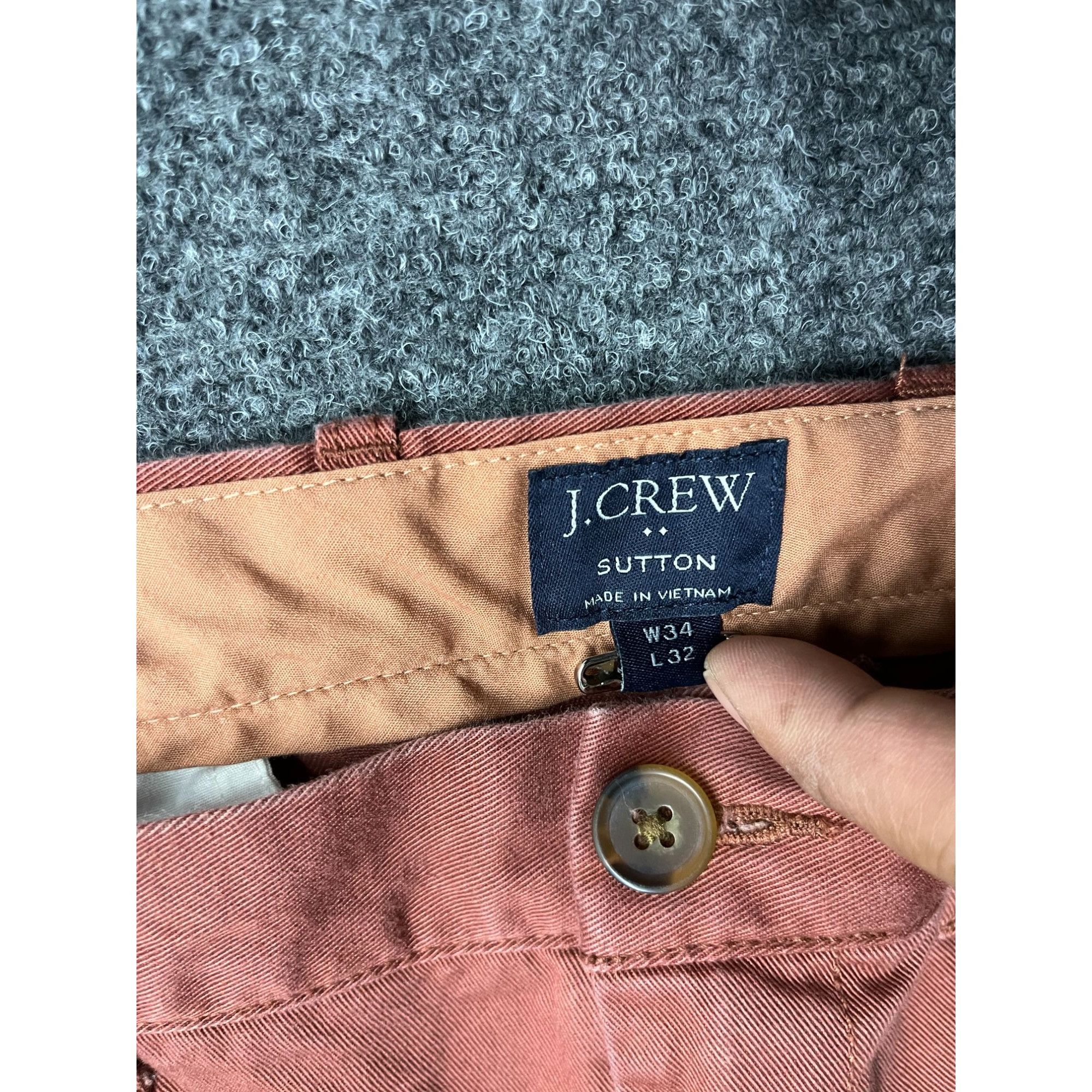 J.Crew J Crew Sutton Pants Size 34x32 cotton chino straight fit Size US 34 / EU 50 - 3 Thumbnail