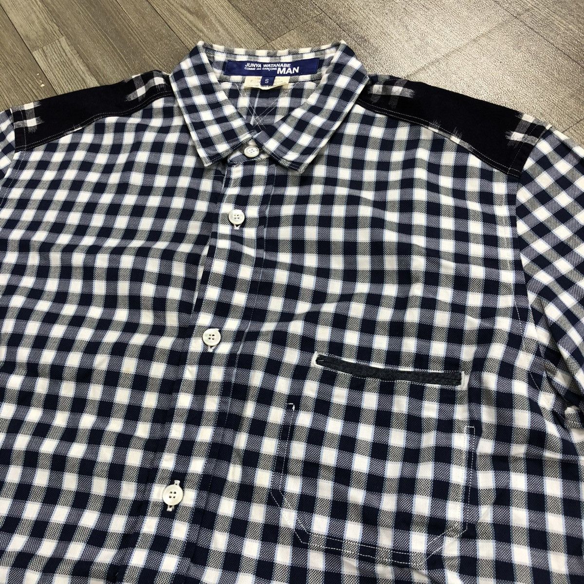 Comme des Garcons Homme 🇯🇵 SS15 Junya Watanabe Comme des Garcons Man Plaid Shirt CDG Size US S / EU 44-46 / 1 - 5 Thumbnail