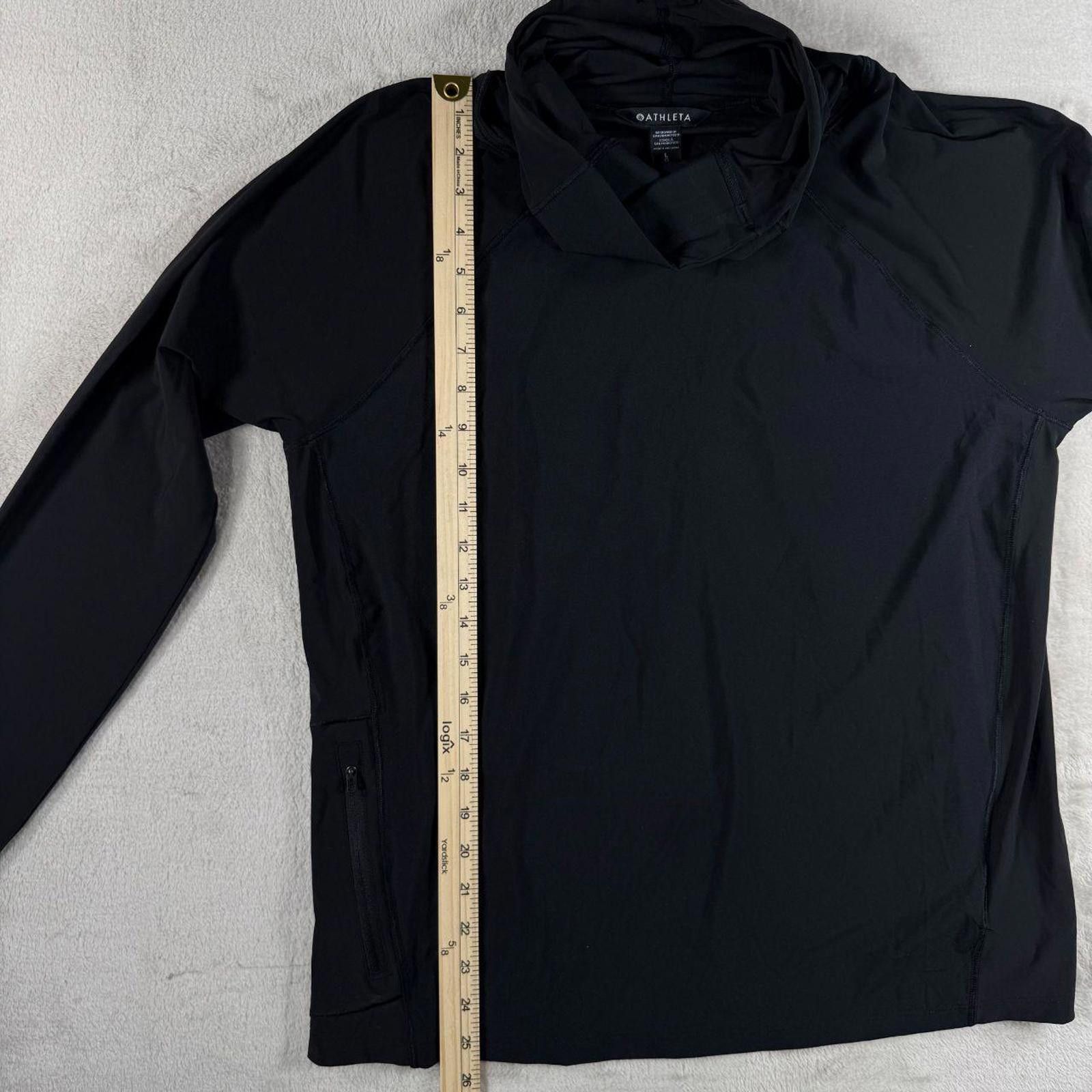 Other Athleta Shirt Women's L Black Turtleneck Workout Size L / US 10 / IT 46 - 4 Thumbnail