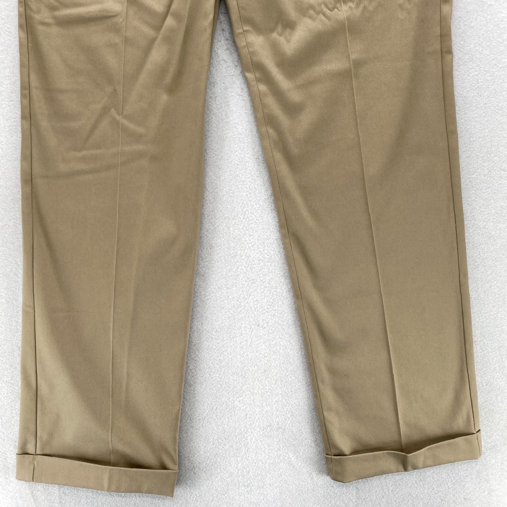 Croft & Barrow Croft & Barrow No Iron Khaki Pants Mens 34x34 Classic Fit Beige Stretch Casual Size US 34 / EU 50 - 3 Thumbnail