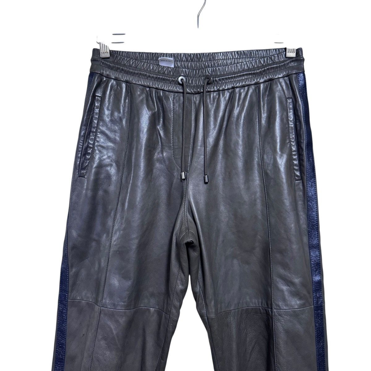 Brunello Cucinelli Brunello Cucinelli Leather Drawstrings Pants Size 29" - 4 Thumbnail