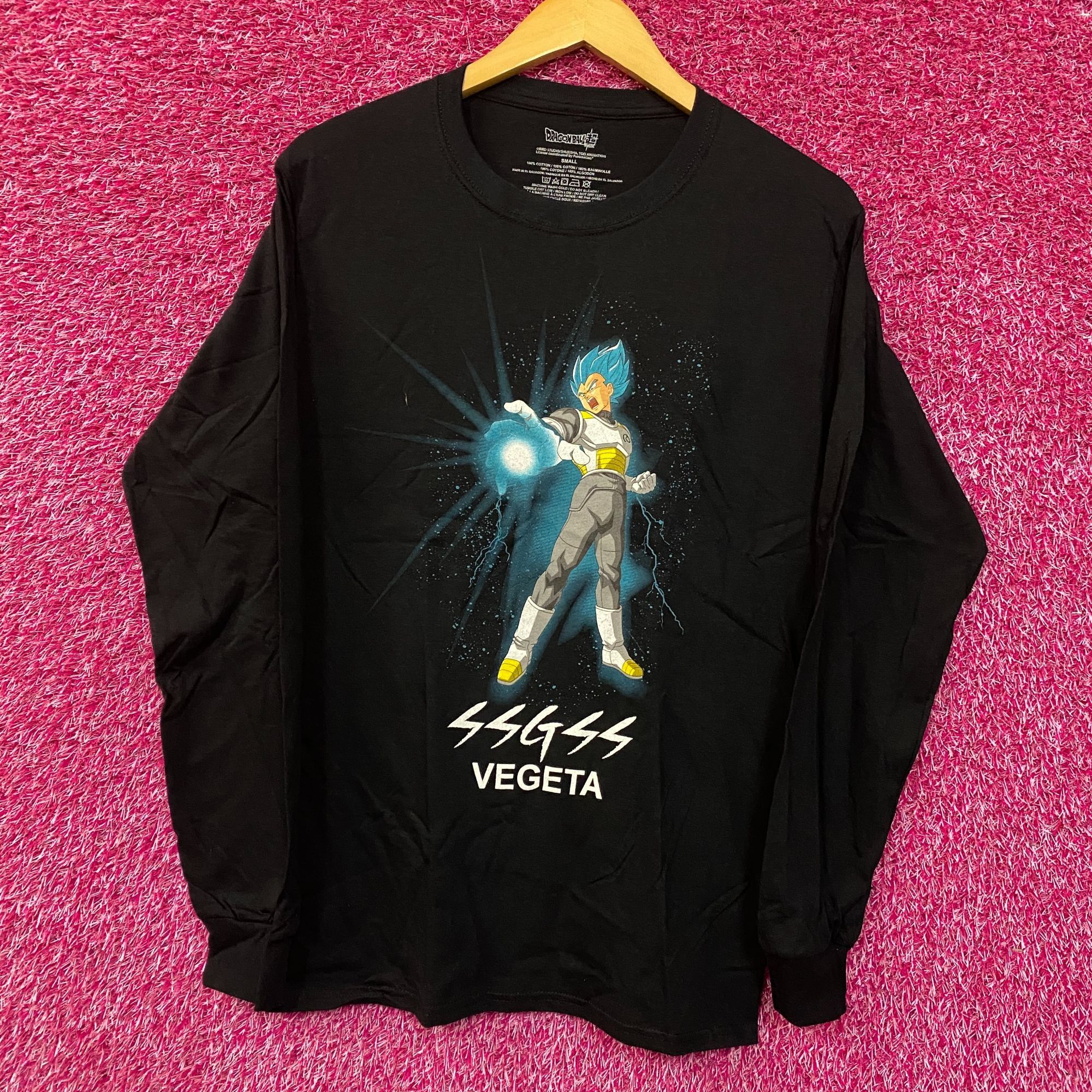 Anime Dragon Ball Super SSGSS Vegeta Long Sleeve T-Shirt Small Size US S / EU 44-46 / 1 - 3 Thumbnail