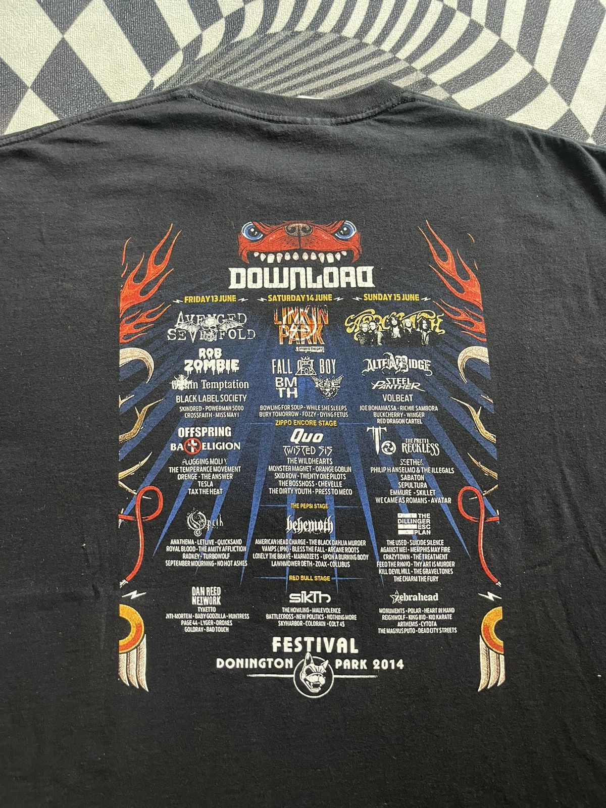 Band Tees Vintage DOWNLOAD MUSIC FESTIVAL Park 2014’s Tour tshirt Size US XXL / EU 58 / 5 - 7 Thumbnail