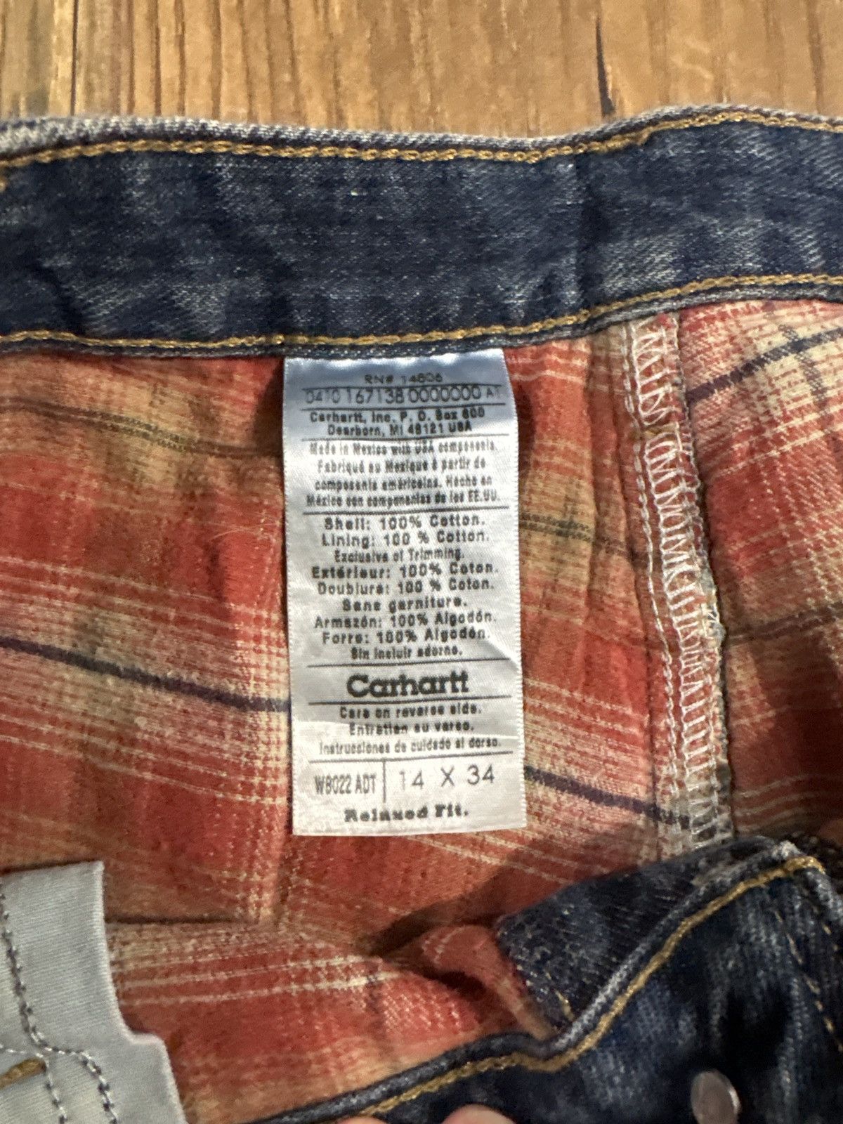 Carhartt Carhartt WB022 ADT Flannel Lined Jeans Size US 34 / EU 50 - 5 Thumbnail