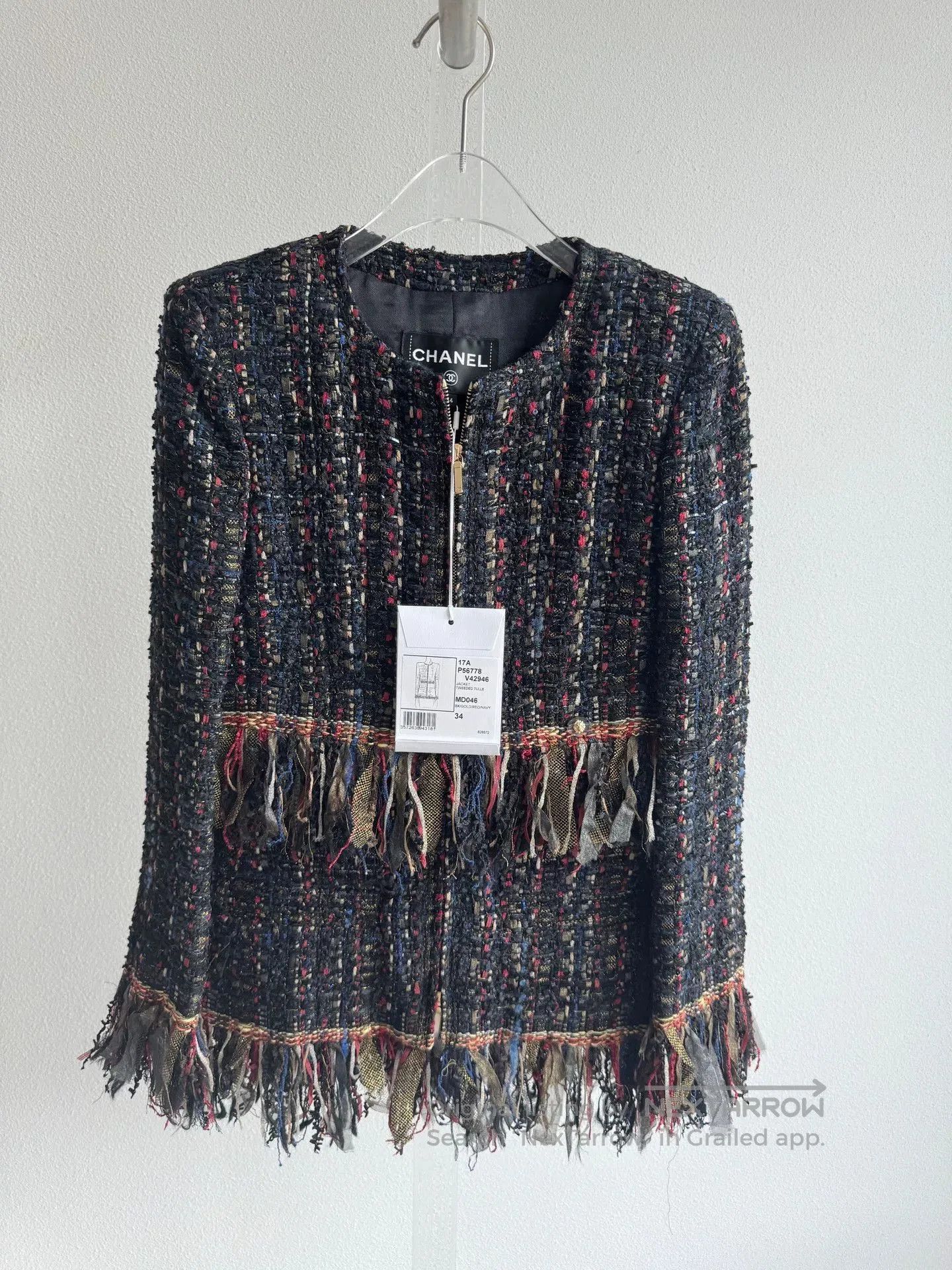 Chanel Chanel Metiers d'Art Tweed Fringe Jacket. Size XXS / US 00 / IT 34 - 2 Thumbnail