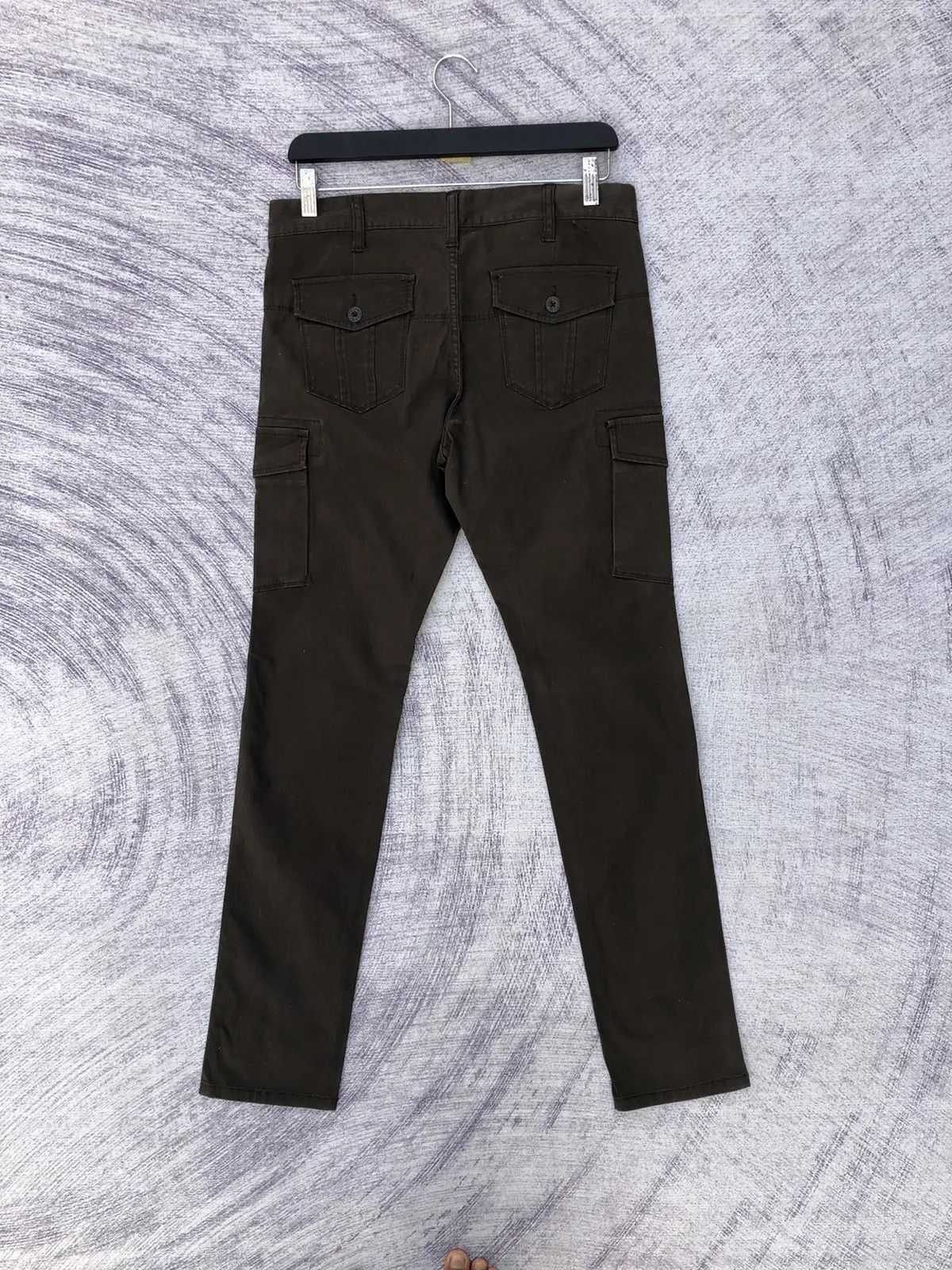 Japanese Brand × Olive Japanese Uniqlo Cargo Pants Multipocket Tactical W34xL41 Size US 34 / EU 50 - 9 Thumbnail