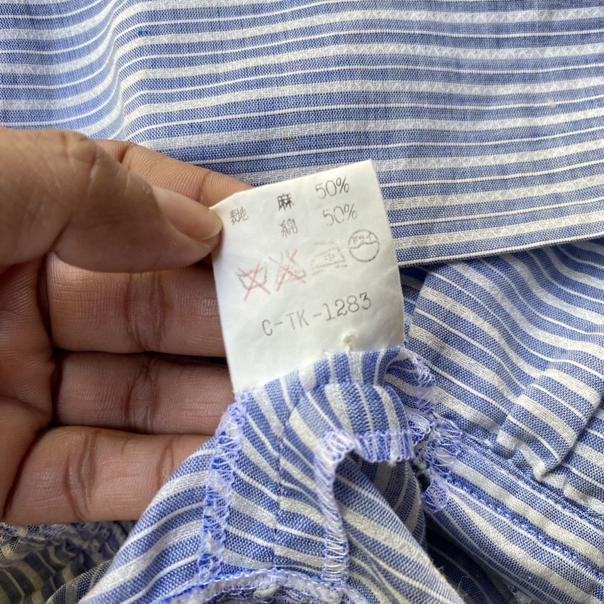 Givenchy Givenchy Blue Striped Peplum Button-Down Top Size S / US 4 / IT 40 - 11 Thumbnail