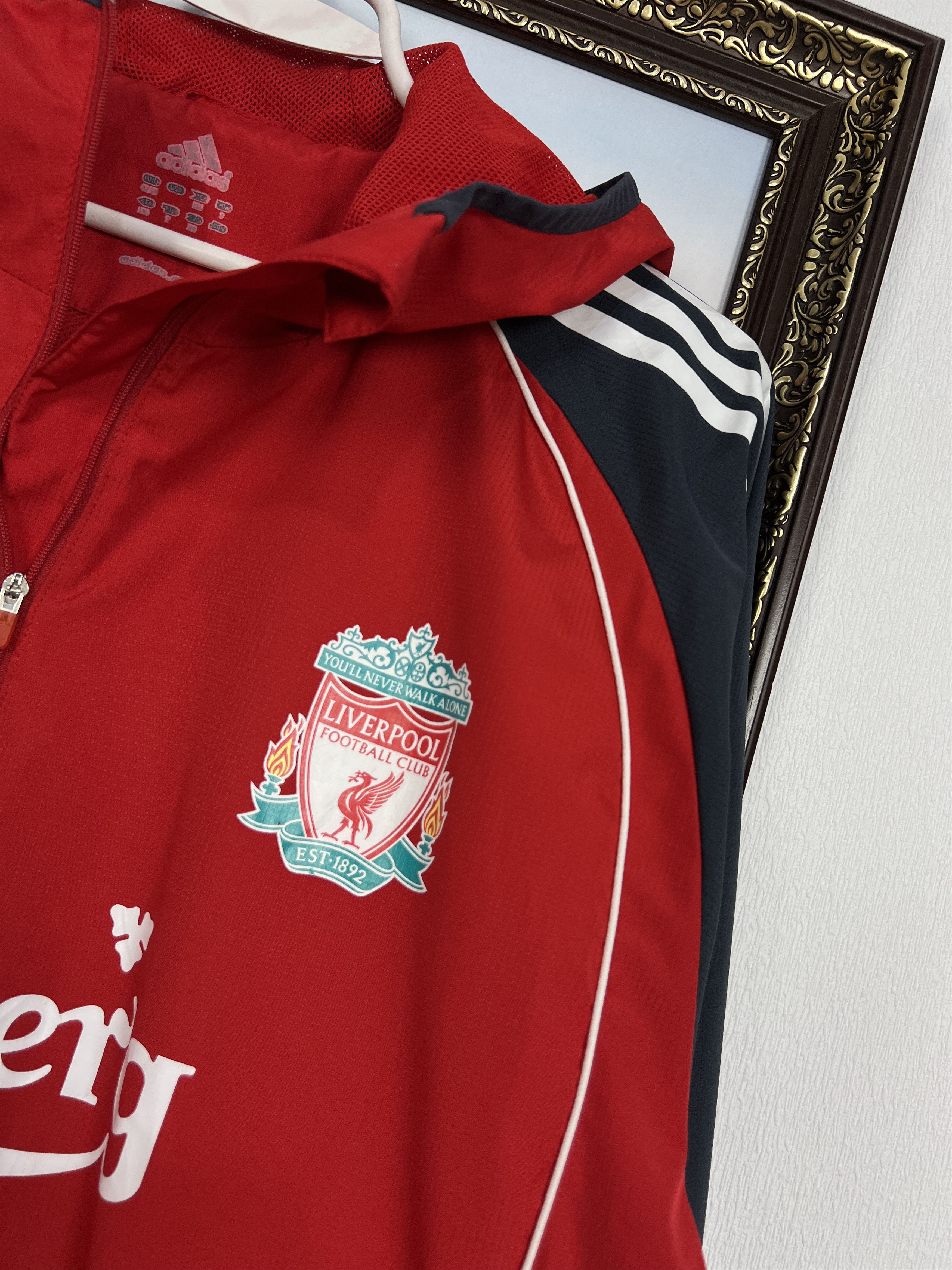 Adidas Vintage Adidas Liverpool Football Train Jacket Soccer Size US L / EU 52-54 / 3 - 4 Thumbnail