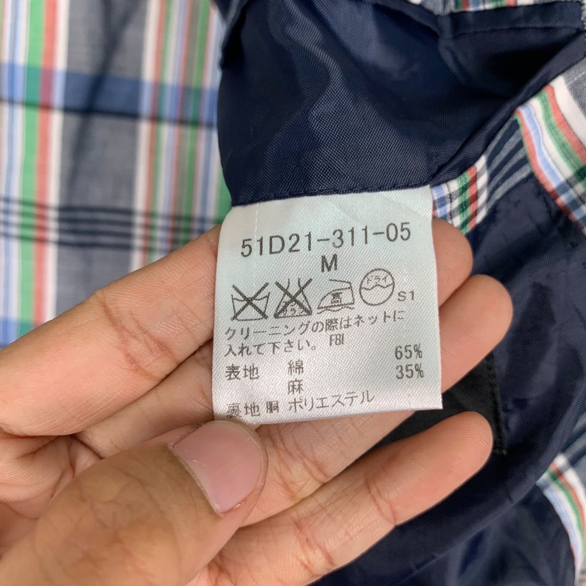 BLACK LABEL Crestbridge Checked Suit Jacket #0943-C42