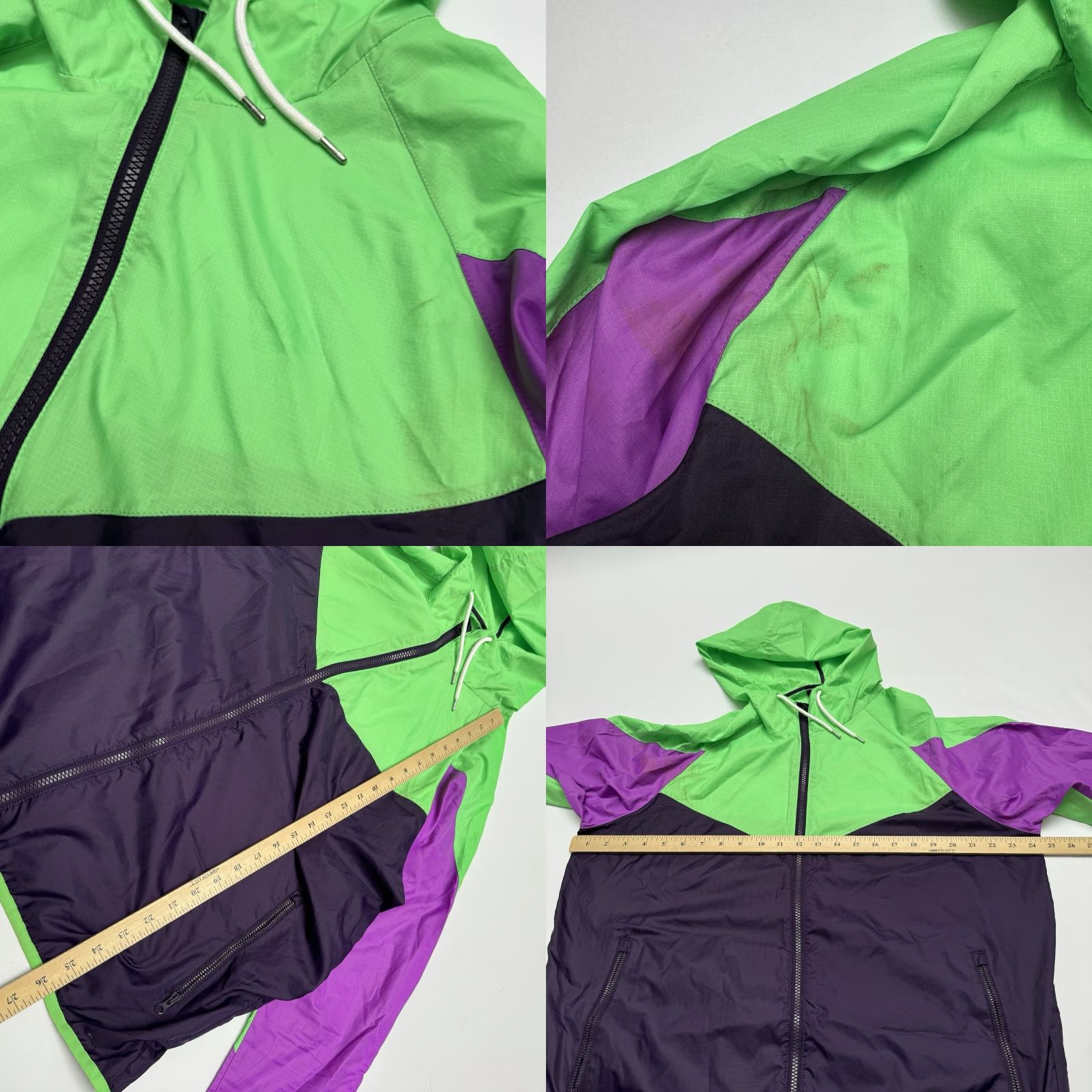 Nike VINTAGE 90s Nike Jacket Mens Large Rip Stop Lightweight Purple Grey Tab Track Jacket Sportswear Nylon Zip Activewear 90s Mens Size US L / EU 52-54 / 3 - 8 Thumbnail