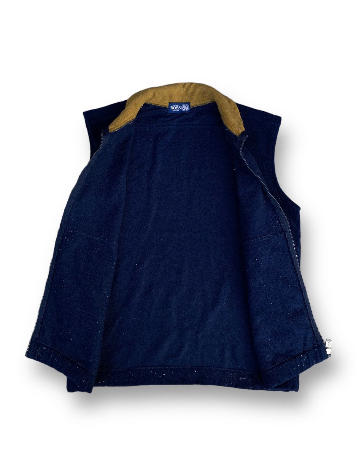 Vintage Vintage Suntory Boss Coffee Fleece Vest. #B9 Size US L / EU 52-54 / 3 - 3 Thumbnail