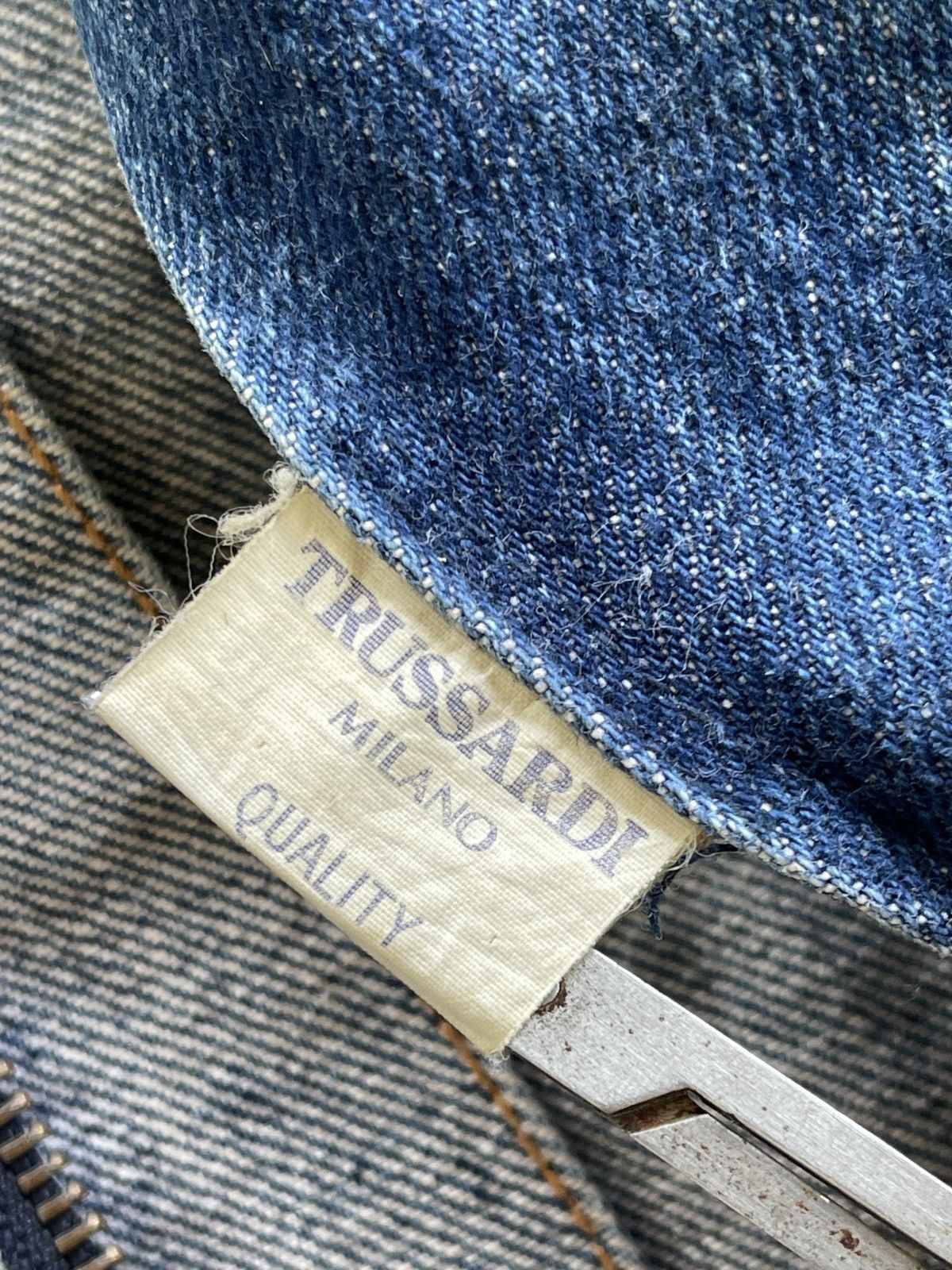 Trussardi Trussardi Denim Bomber Jacket Size US L / EU 52-54 / 3 - 17 Thumbnail