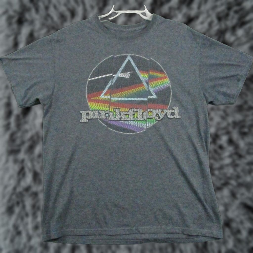 Vintage Pink Floyd Shirt Large Gray Dark Side of the Moon Short Sleeve Moon Mens Size US L / EU 52-54 / 3 - 1 Thumbnail
