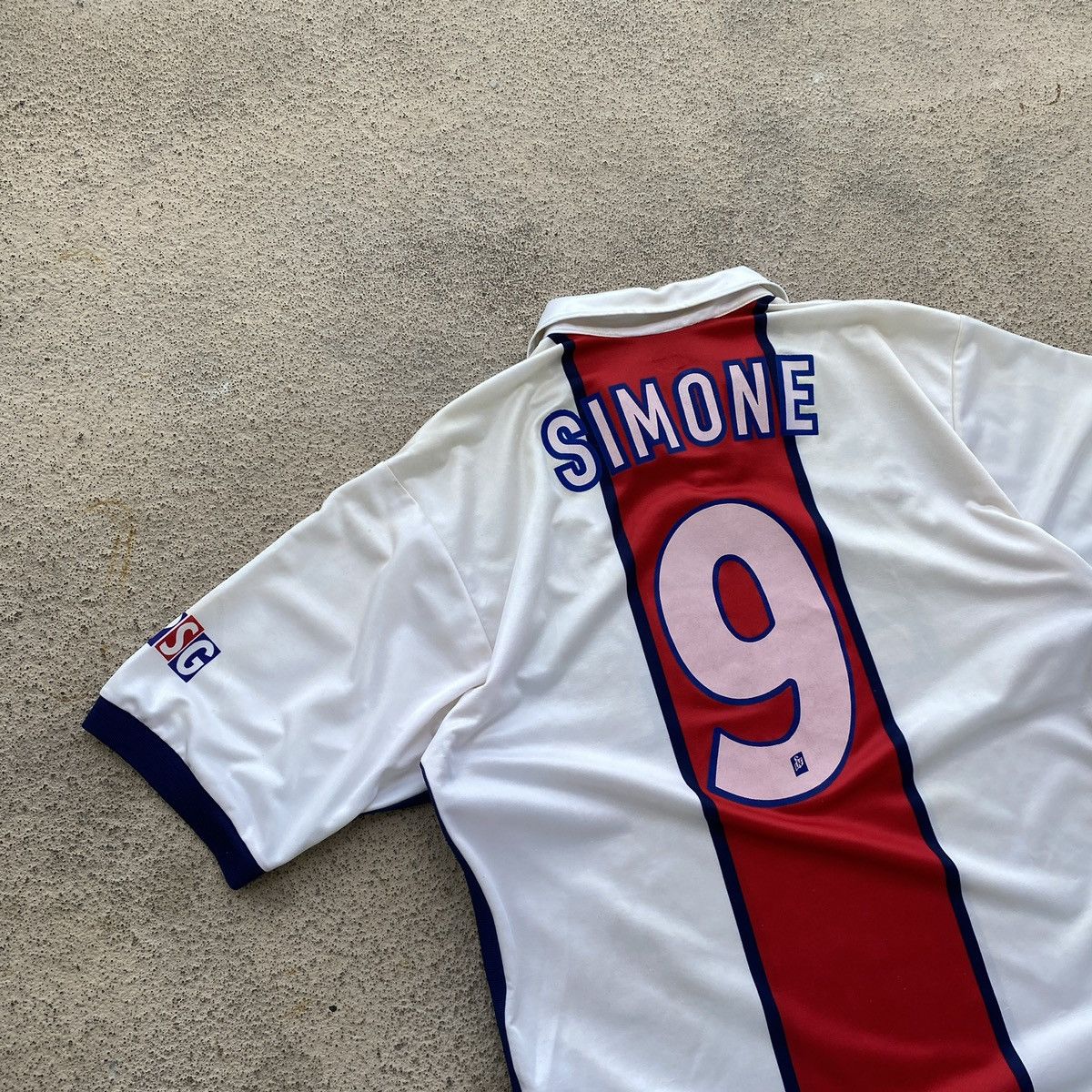 Nike vintage Nike Paris Saint Germain SIMONE 9 1997 SOCCER JERSEY Size US XL / EU 56 / 4 - 4 Thumbnail