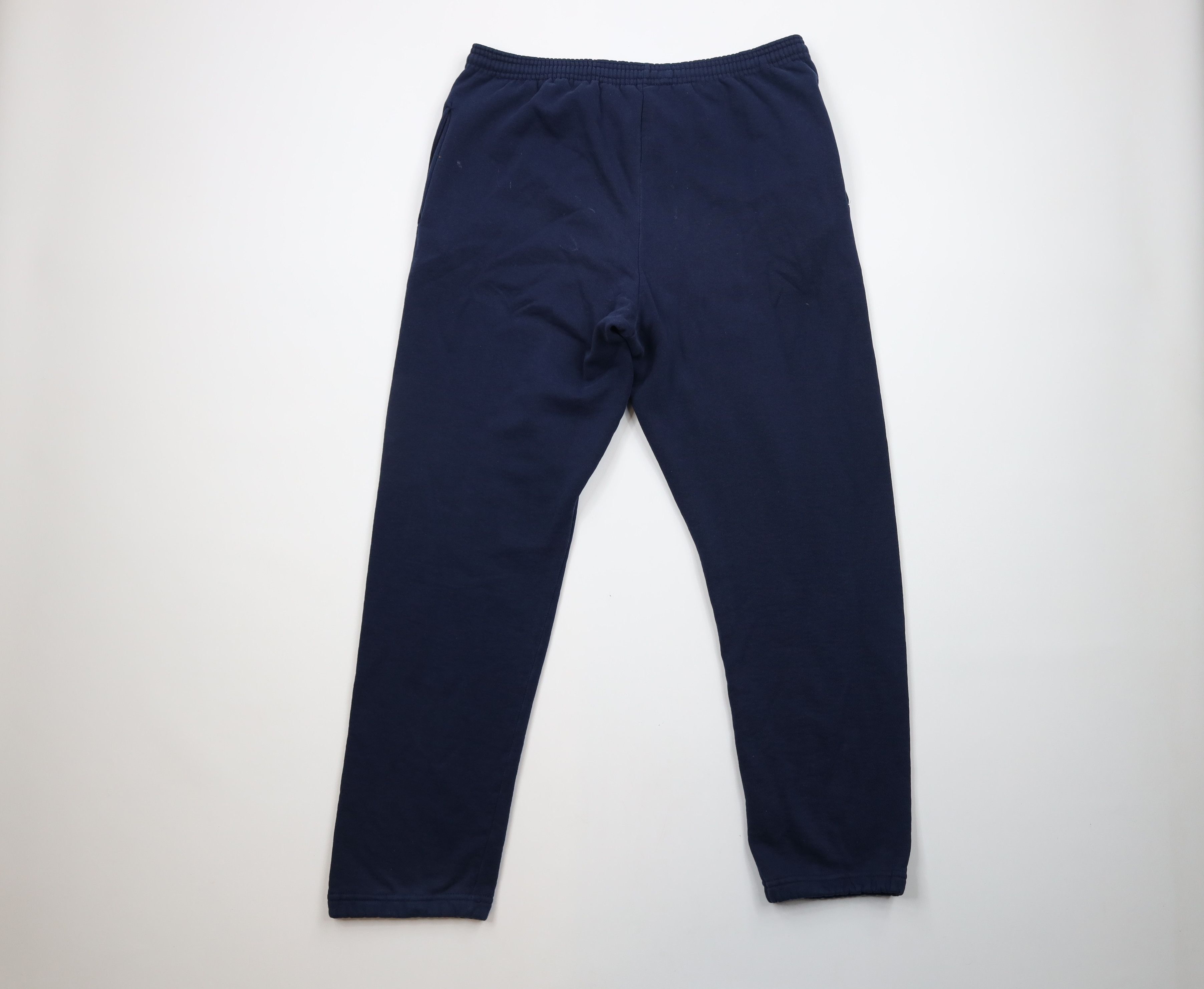 Russell Athletic × Vintage Vintage 90s Russell Athletic Blank Sweatpants Joggers Blue Size US 34 / EU 50 - 9 Thumbnail