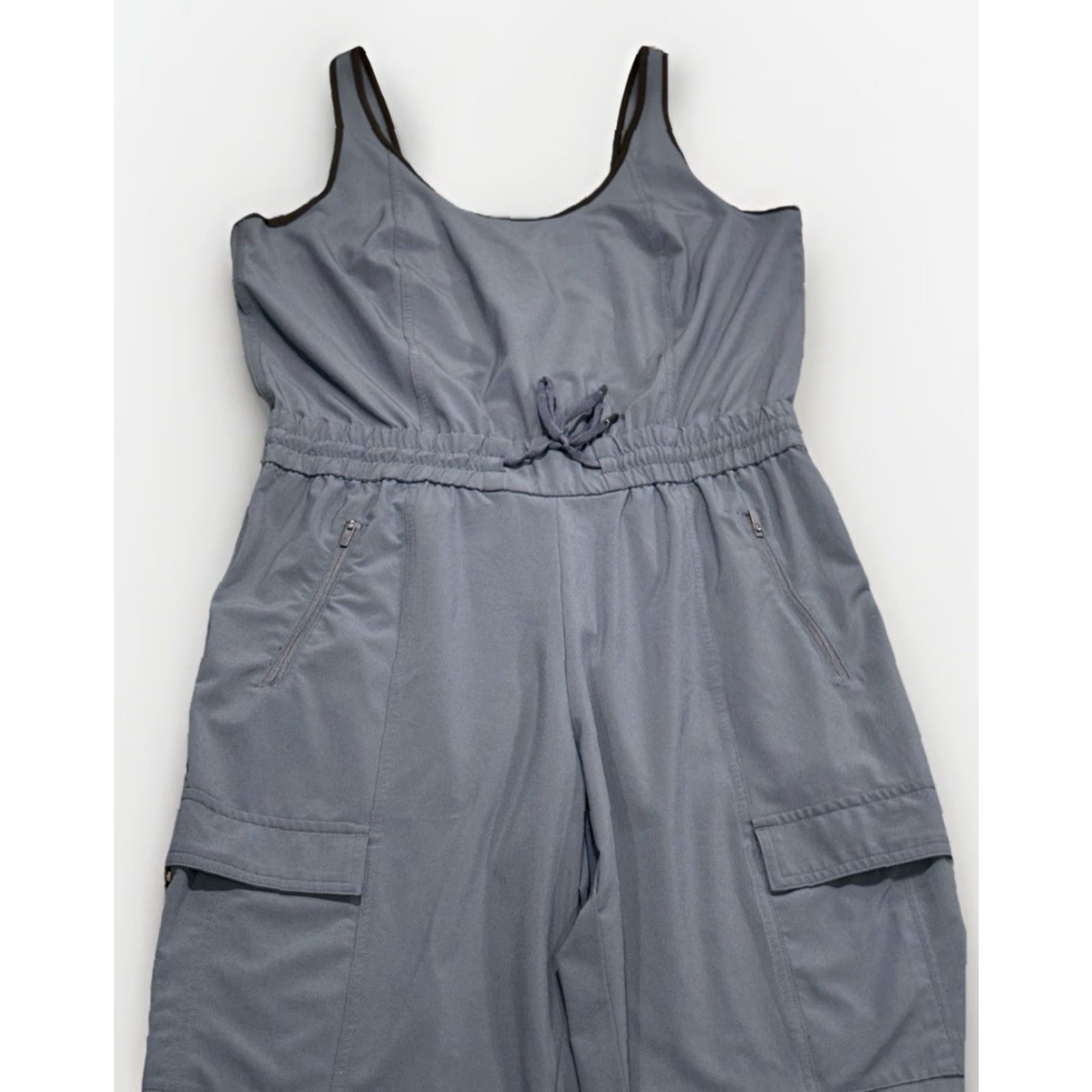 Athleta Athleta Jumpsuit Women Sleeveless Dusty Blue S Pockets Athletic Loose Fit Regular Size Small EUC - One Piece Size 28" / US 6 / IT 42 - 6 Thumbnail