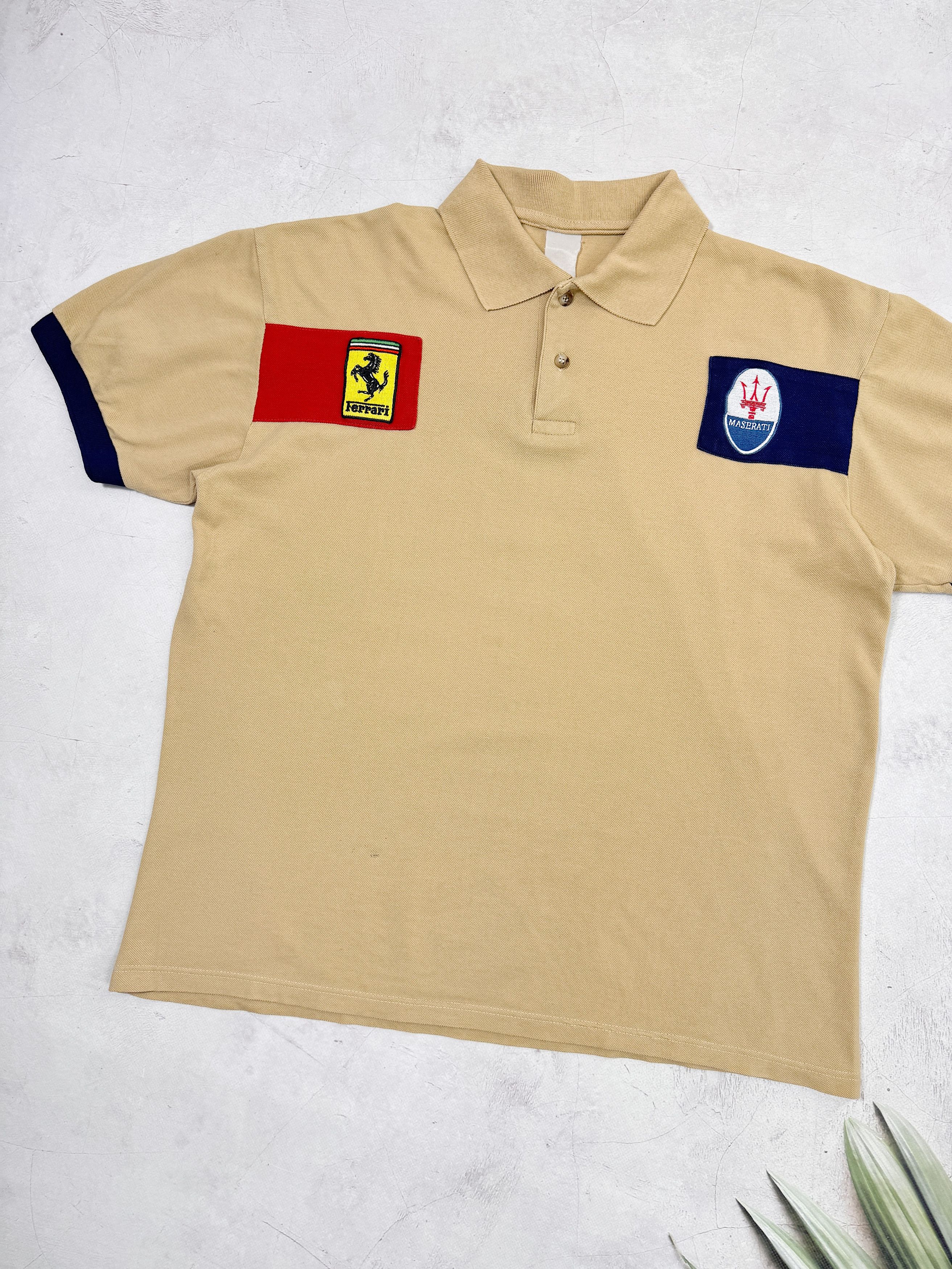 Ferrari × Formula 1 Vintage Ferrari x Maserati Polo T-Shirt Service Racing F1 Size US M / EU 48-50 / 2 - 2 Thumbnail