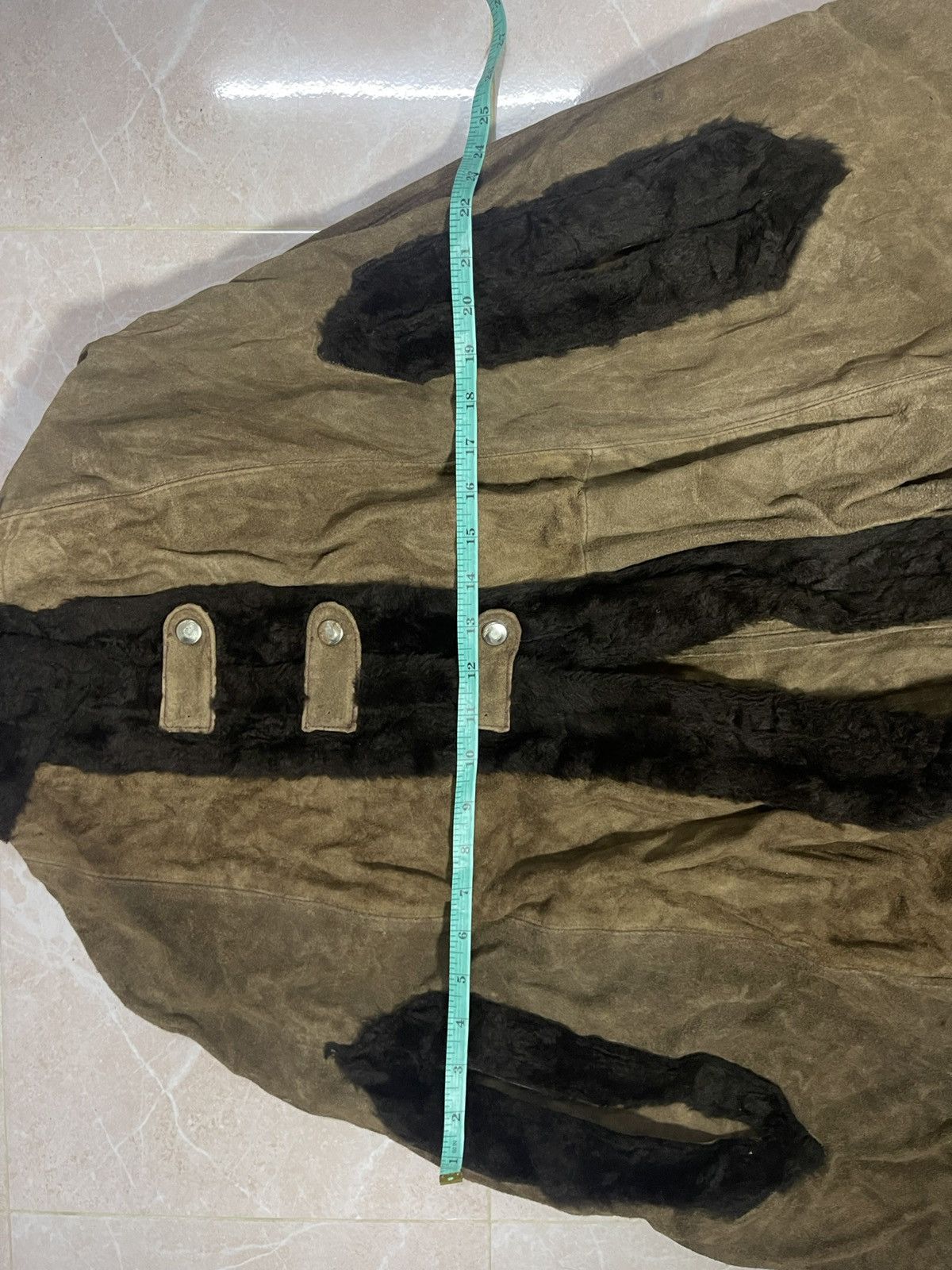Other Vintage 70s Suede and Faux Fur Poncho Cape Size US L / EU 52-54 / 3 - 11 Thumbnail