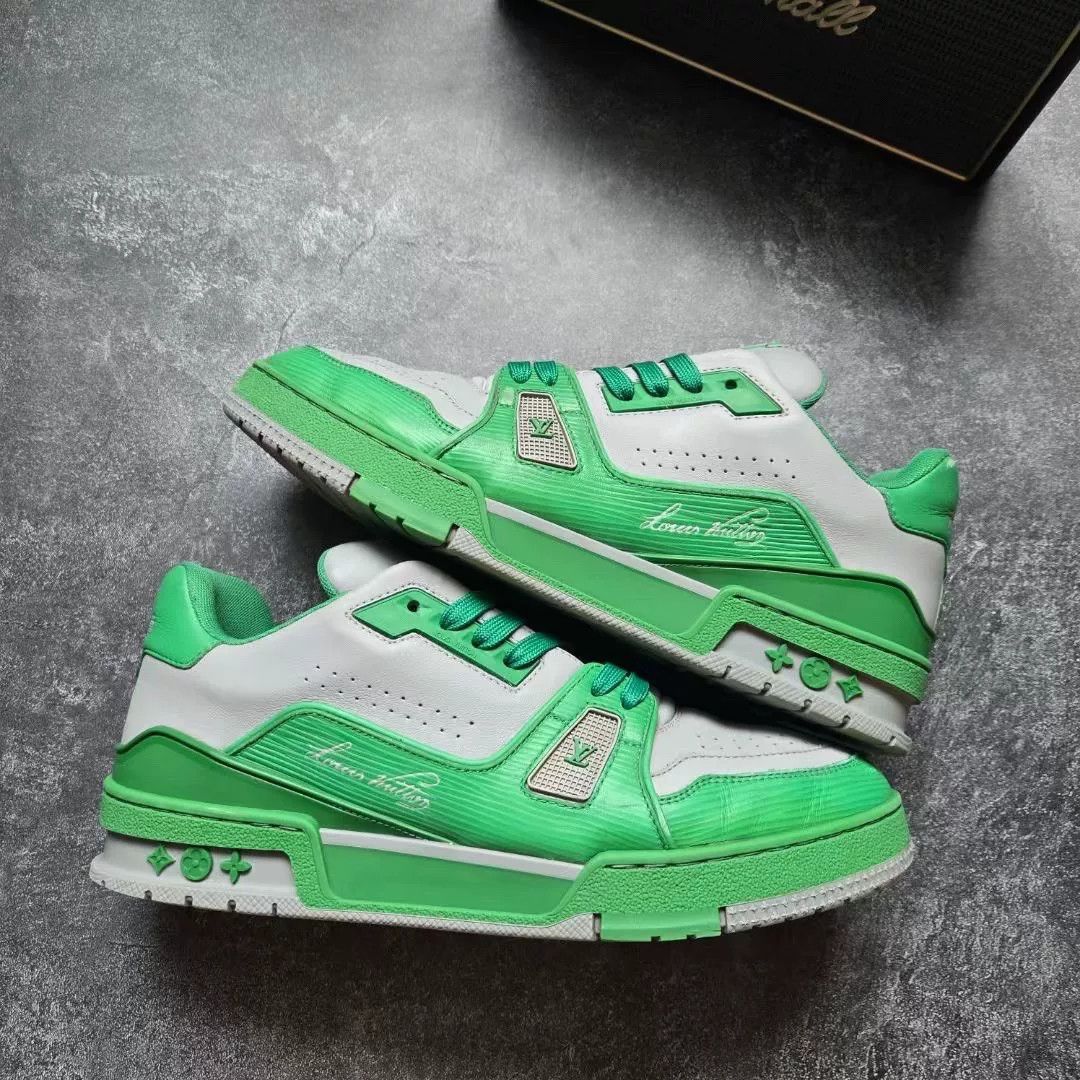 Louis Vuitton Louis Vuitton Training Green Lowtop Sneakers 41 Men Size US 8.5 / EU 41-42 - 1 Thumbnail