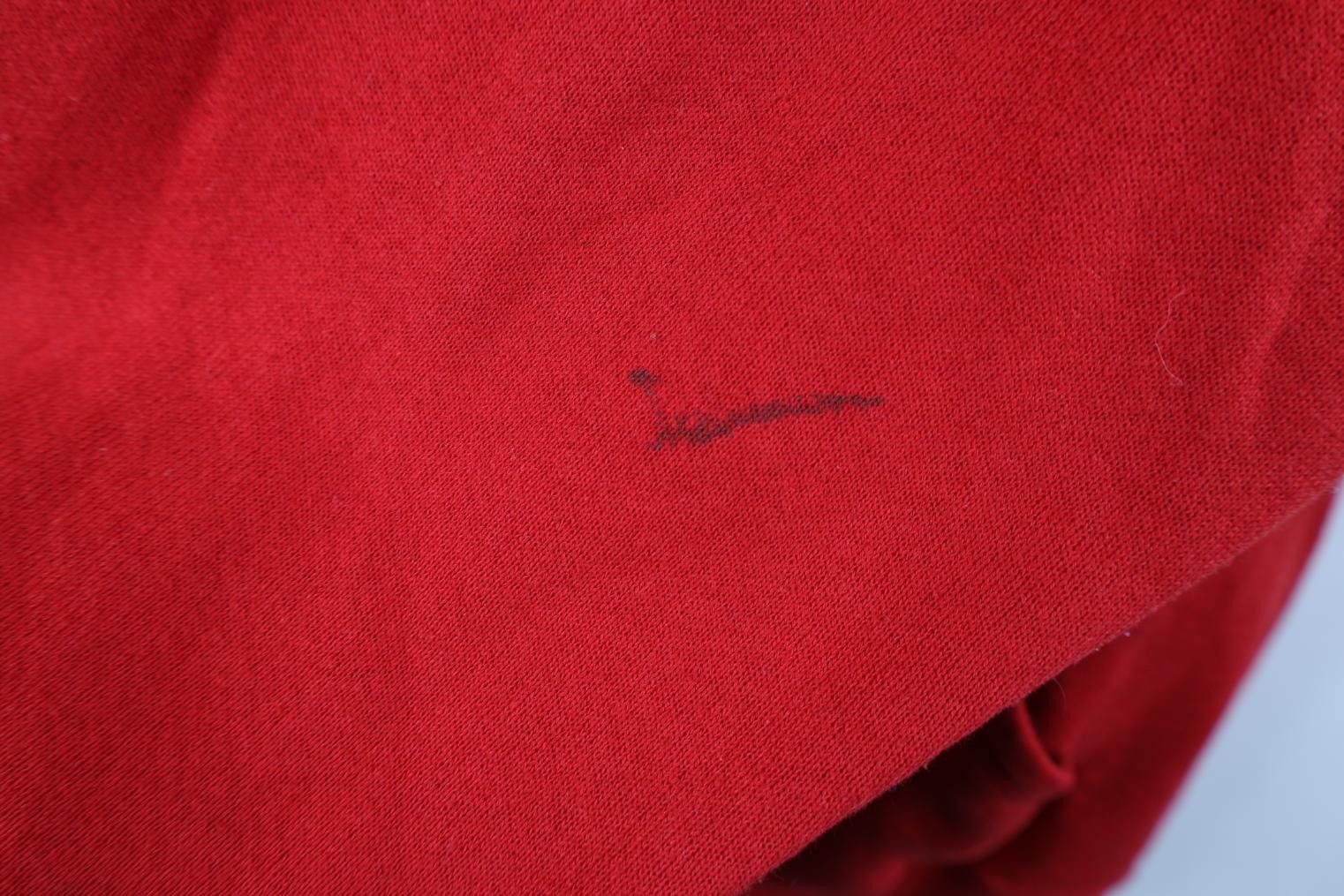 Vintage Vintage 80s 90s Streetwear Blank Hoodie Sweatshirt Red USA Size US L / EU 52-54 / 3 - 4 Thumbnail