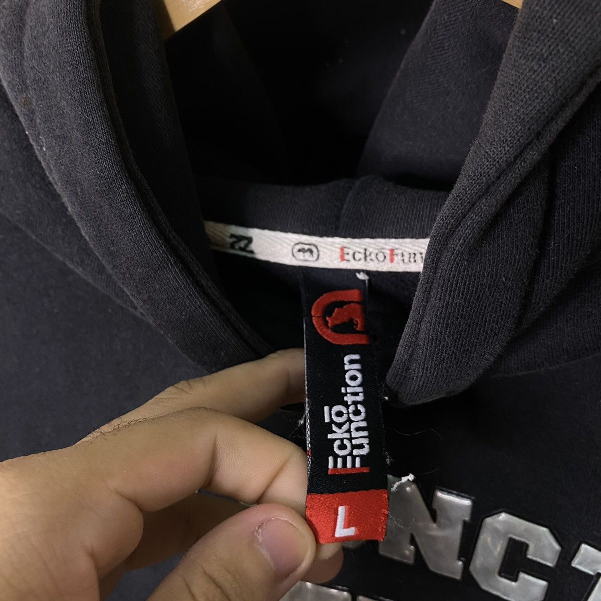 Ecko Unltd. × Vintage Vintage Y2K Ecko Function Big Logo Hoodie Size US L / EU 52-54 / 3 - 4 Thumbnail