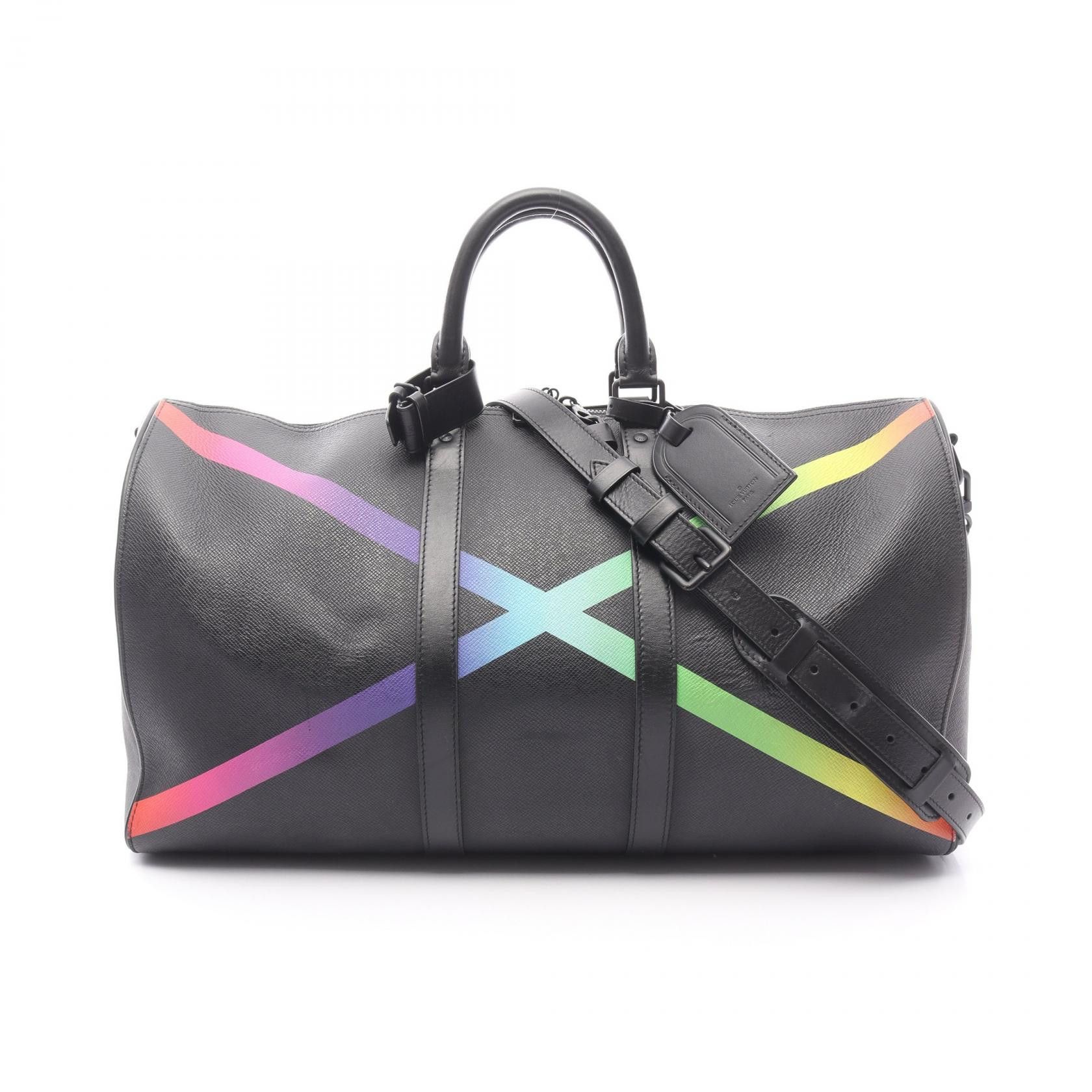 Louis Vuitton Louis Vuitton Keepall Bandouliere Leather Boston Bag Leather Travel Bag M30345