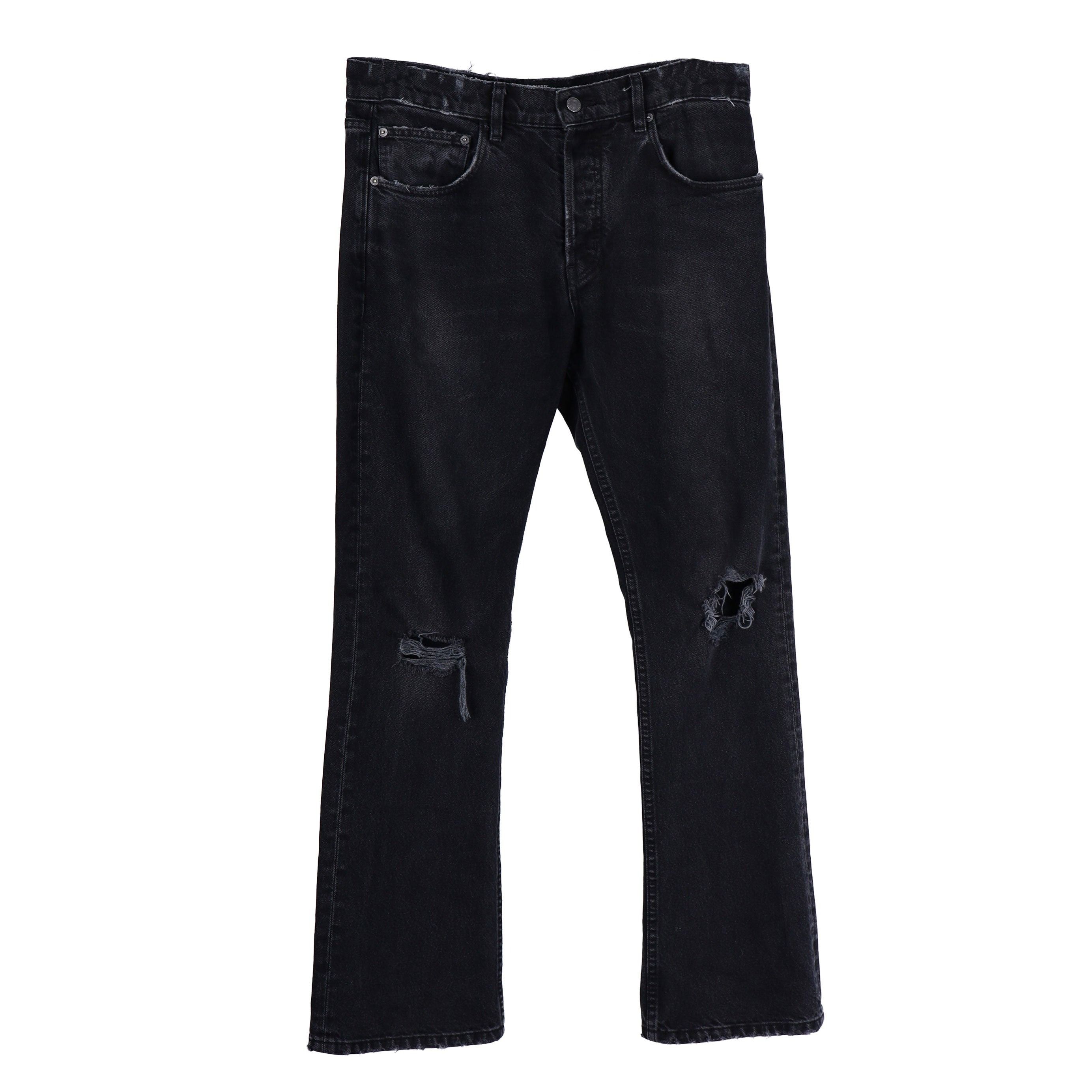 Enfants Riches Deprimes ERD DISTRESSED BLACK DENIM SZ 31 Size US 31 - 1 Thumbnail