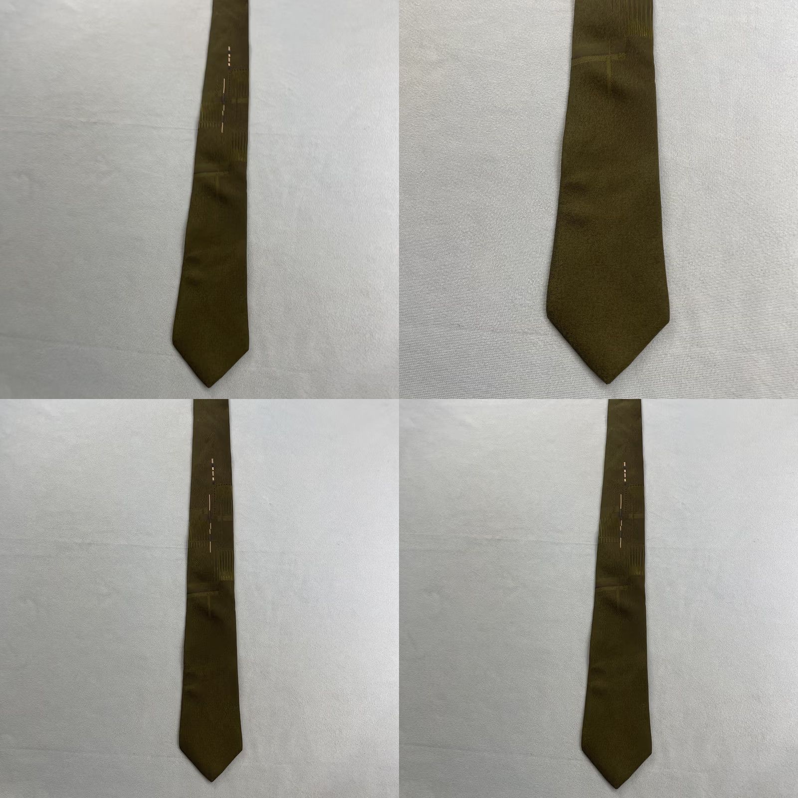 MCM vtg 60s Stringbeans Tie MCM Mod Art Deco Woven Geometric Green Blue Slim 3x59 Capsule Necktie Mens Vintage Designer Tie Size ONE SIZE - 10 Thumbnail