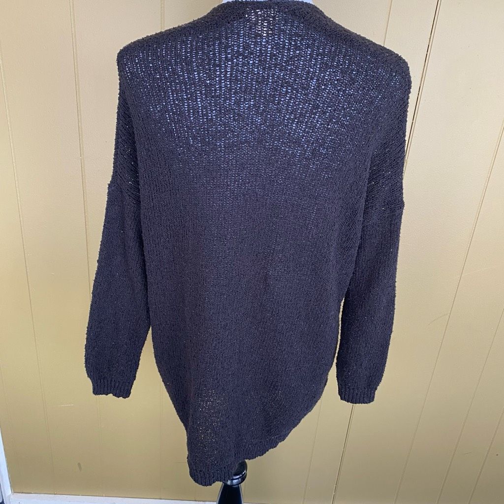 Mossimo Mossimo women S open front loose knit cardigan black Size S / US 4 / IT 40 - 7 Thumbnail