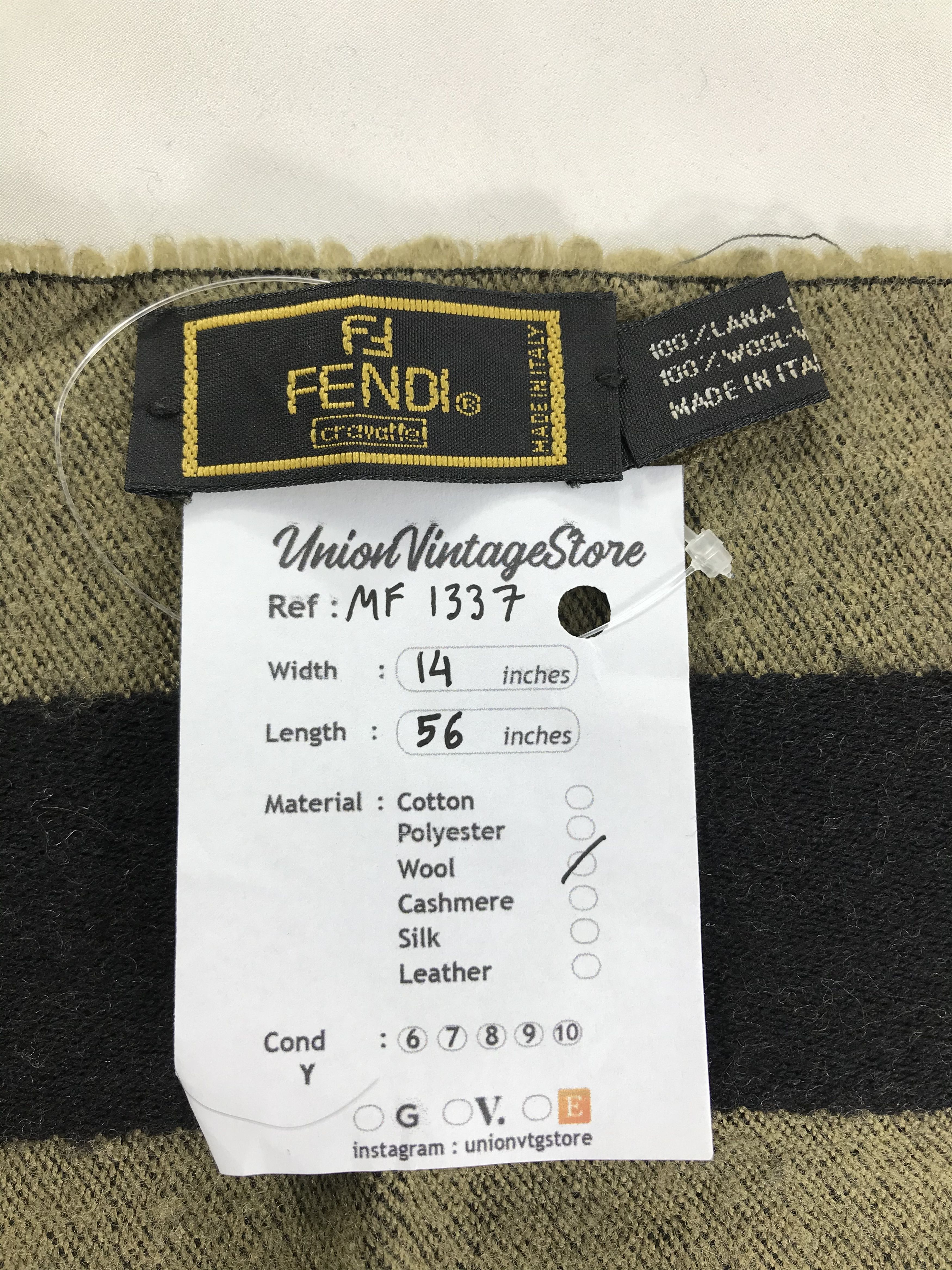 Fendi × Vintage Fendi Scarf / Muffler / Neckwear Size ONE SIZE - 4 Thumbnail