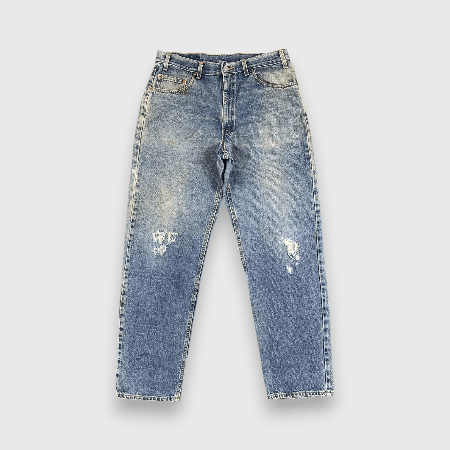 Levi's Vintage Levis Jeans Lot 550 Distressed Denim -J864 Size US 35 - 1 Thumbnail