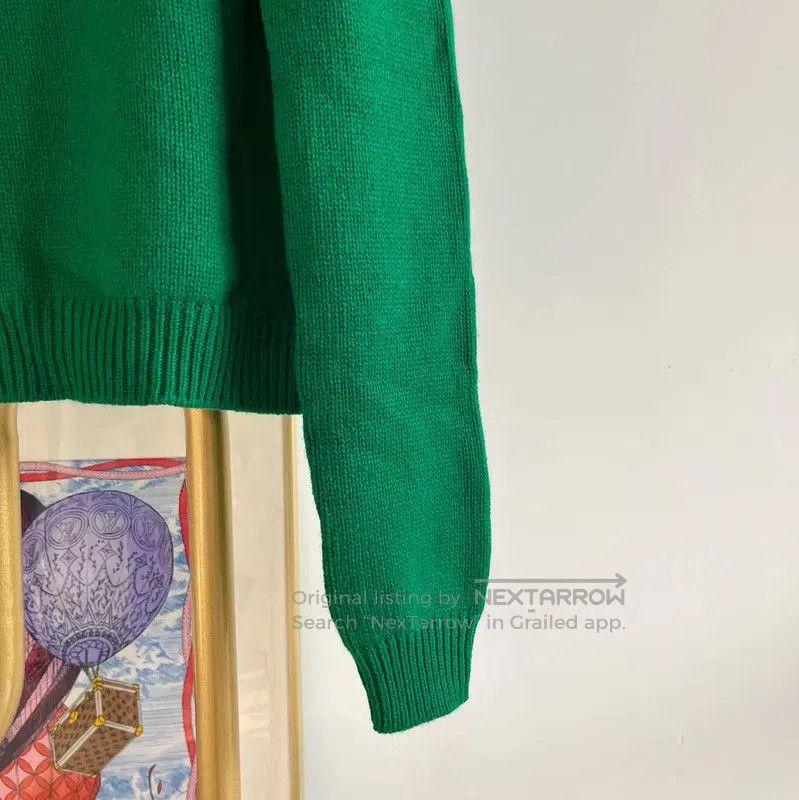 Miu Miu Miu Miu Green Cashmere Long Sleeve Sweater . Size L / US 10 / IT 46 - 4 Thumbnail