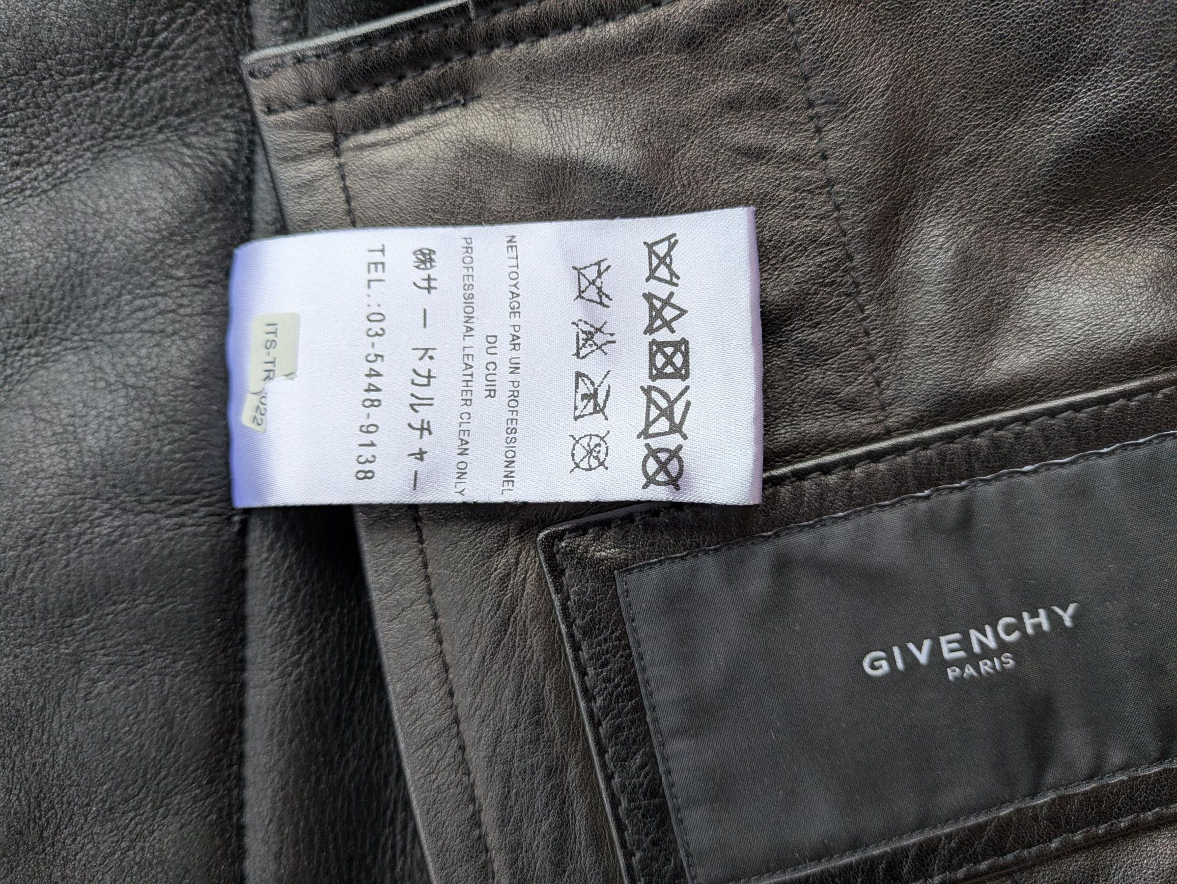 Givenchy Givenchy Black Means Leather Jacket Size US M / EU 48-50 / 2 - 8 Thumbnail