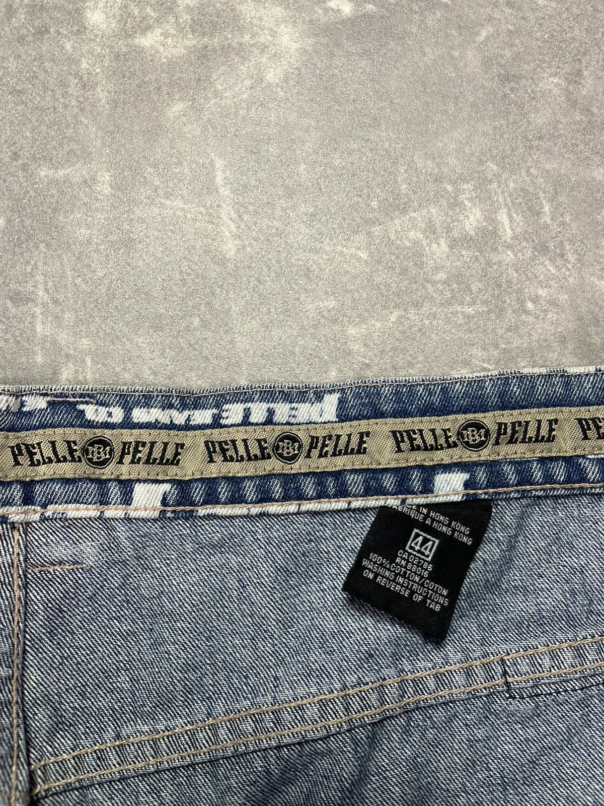 Pelle Pelle Pelle Pelle Marc Buchanan Vintage Multilogo Mega Baggy Jorts Size US 44 / EU 60 - 8 Thumbnail