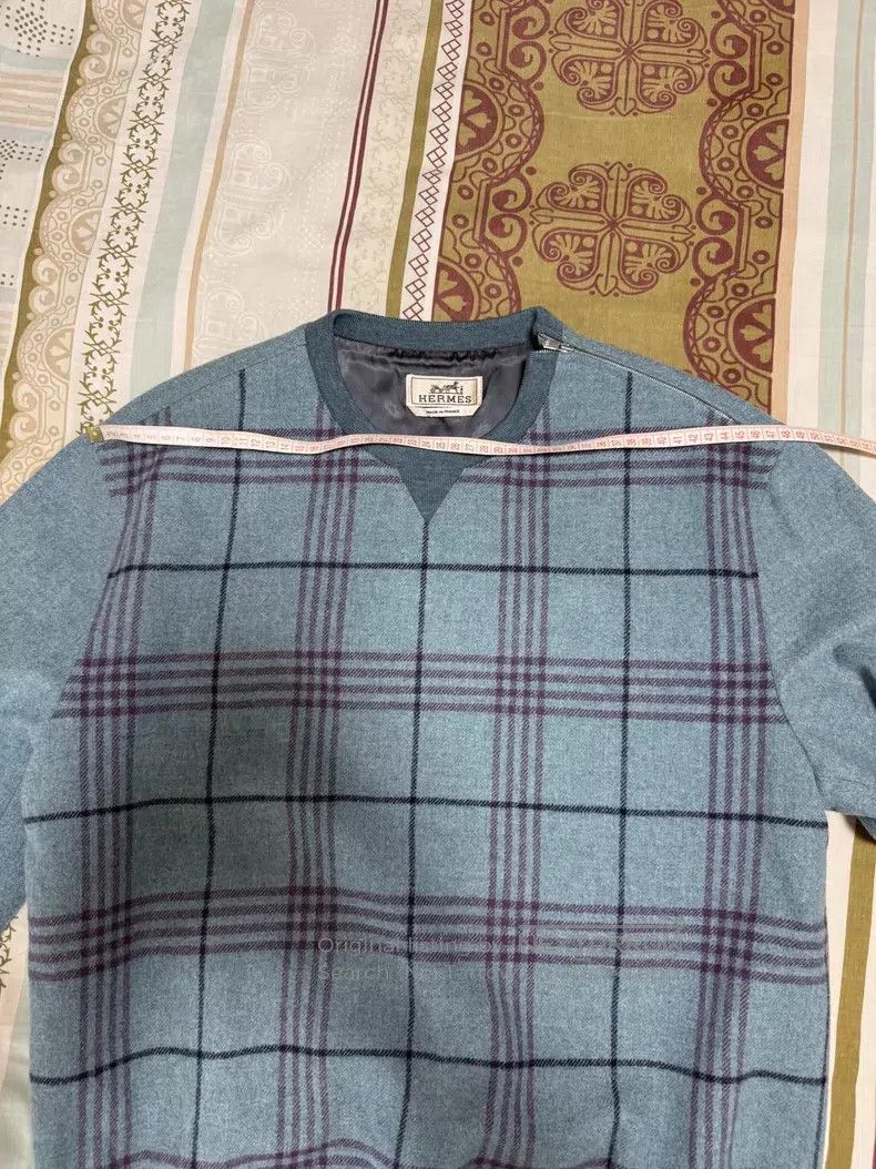 Hermes Hermes Knitwear jacket, 100% wool, with a zipper on the sh Size US M / EU 48-50 / 2 - 3 Thumbnail