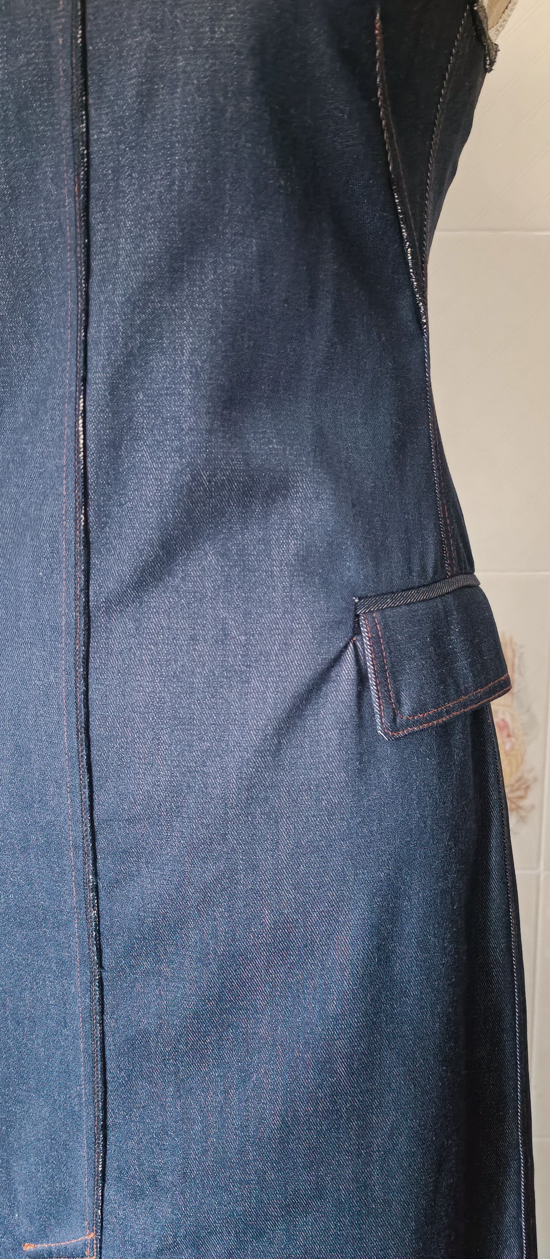 Jean Paul Gaultier FW1992/93- Gaultier Jeans - Long dress with fringes Size S / US 4 / IT 40 - 5 Thumbnail