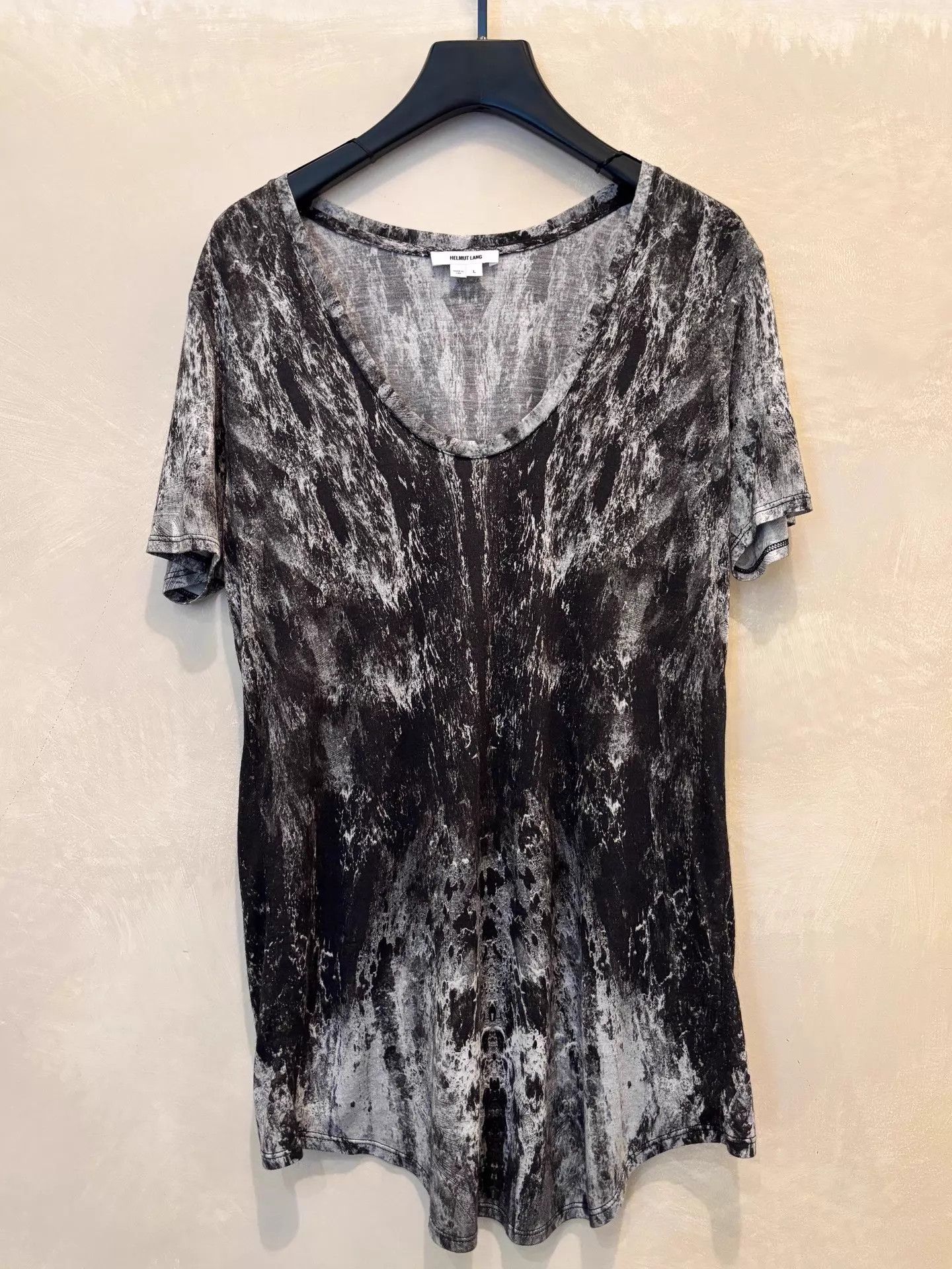 Helmut Lang Helmut Lang Vtg Crewneck Drop-Shoulder Printed SS L Size L / US 10 / IT 46 - 8 Thumbnail
