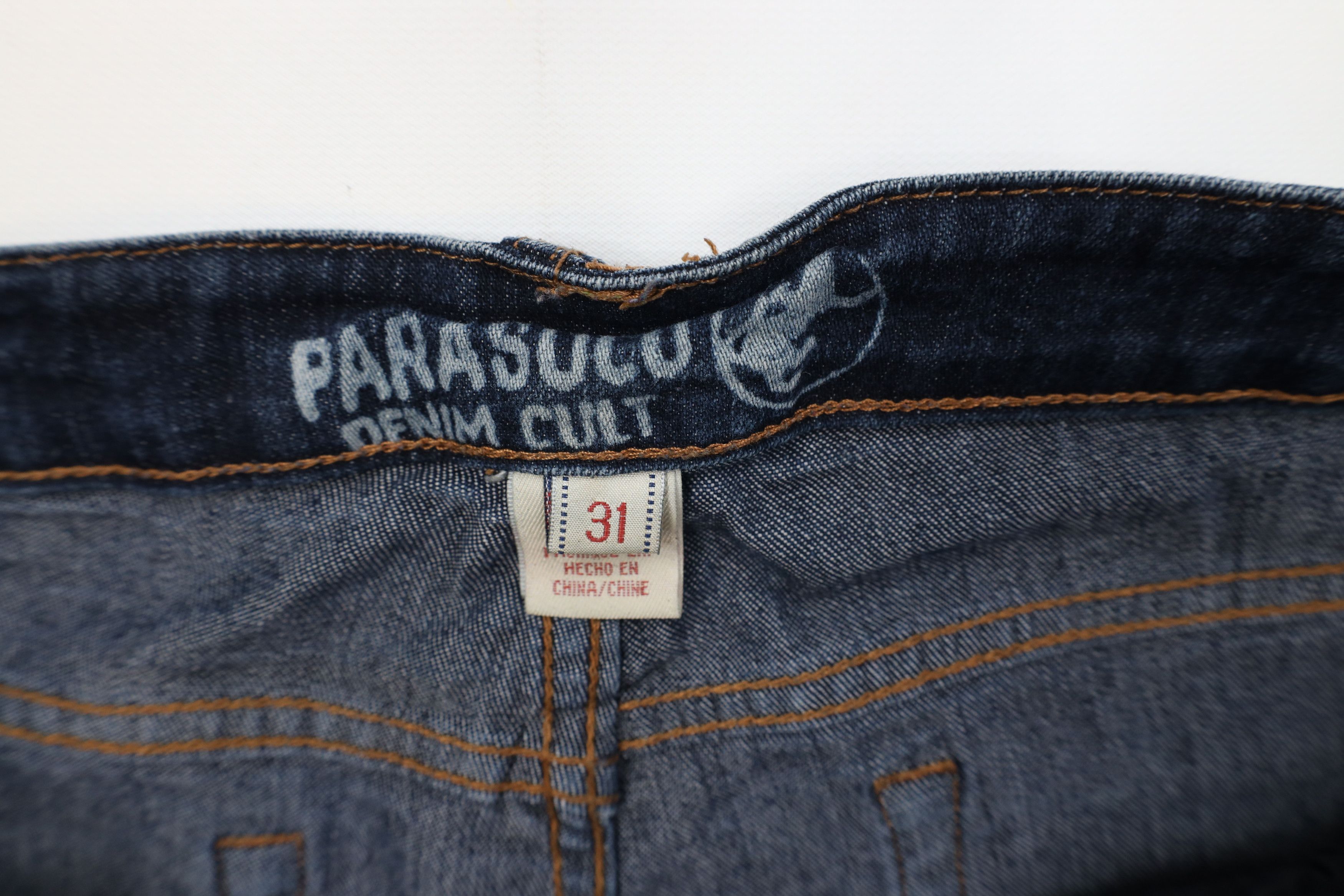 Vintage Vintage Y2K Parasuco Denim Cult Flared Wide Leg Denim Jeans Size 31" - 9 Thumbnail